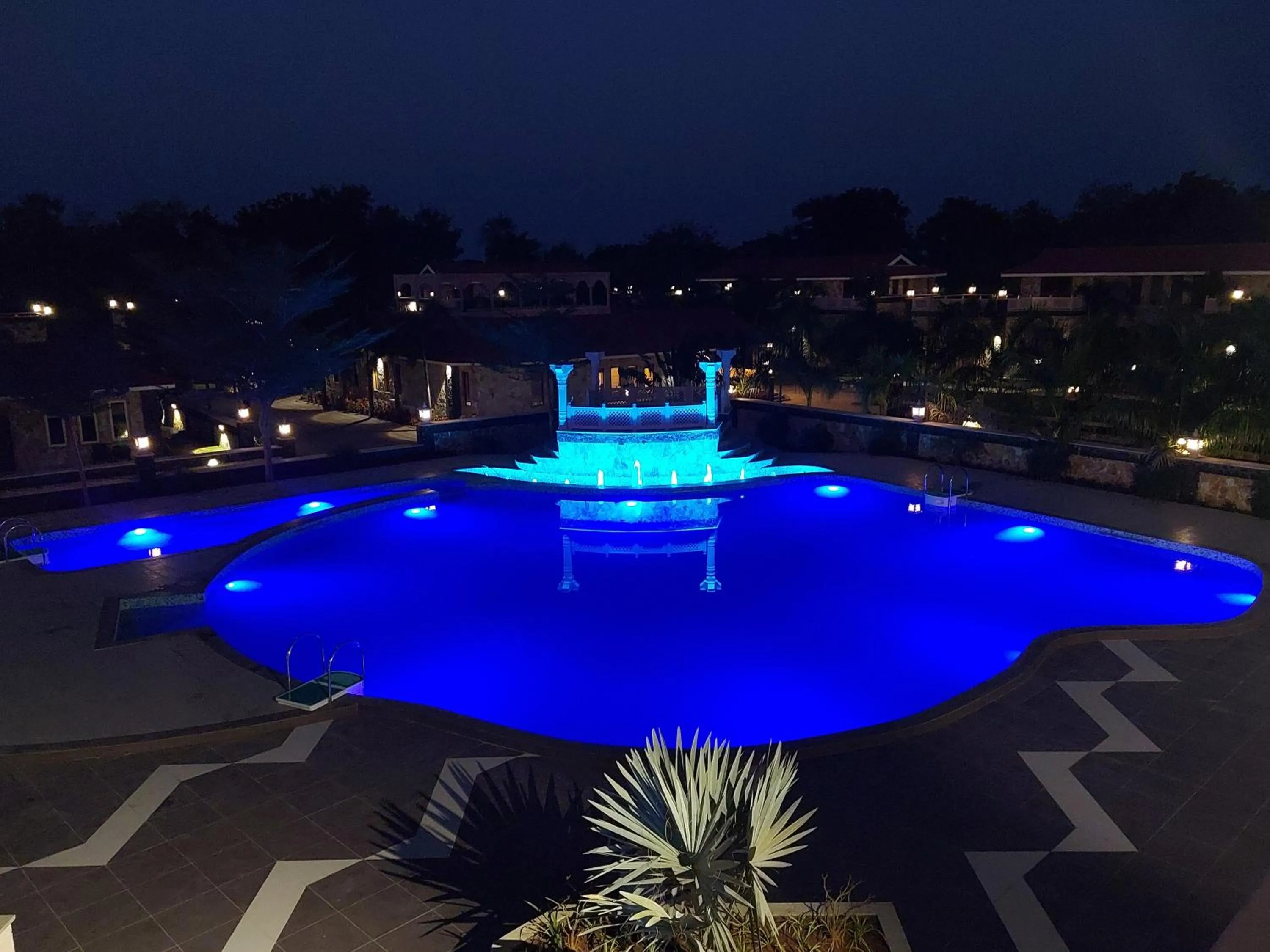 Pool view in Vikrama Heritage Resort Pavagadh