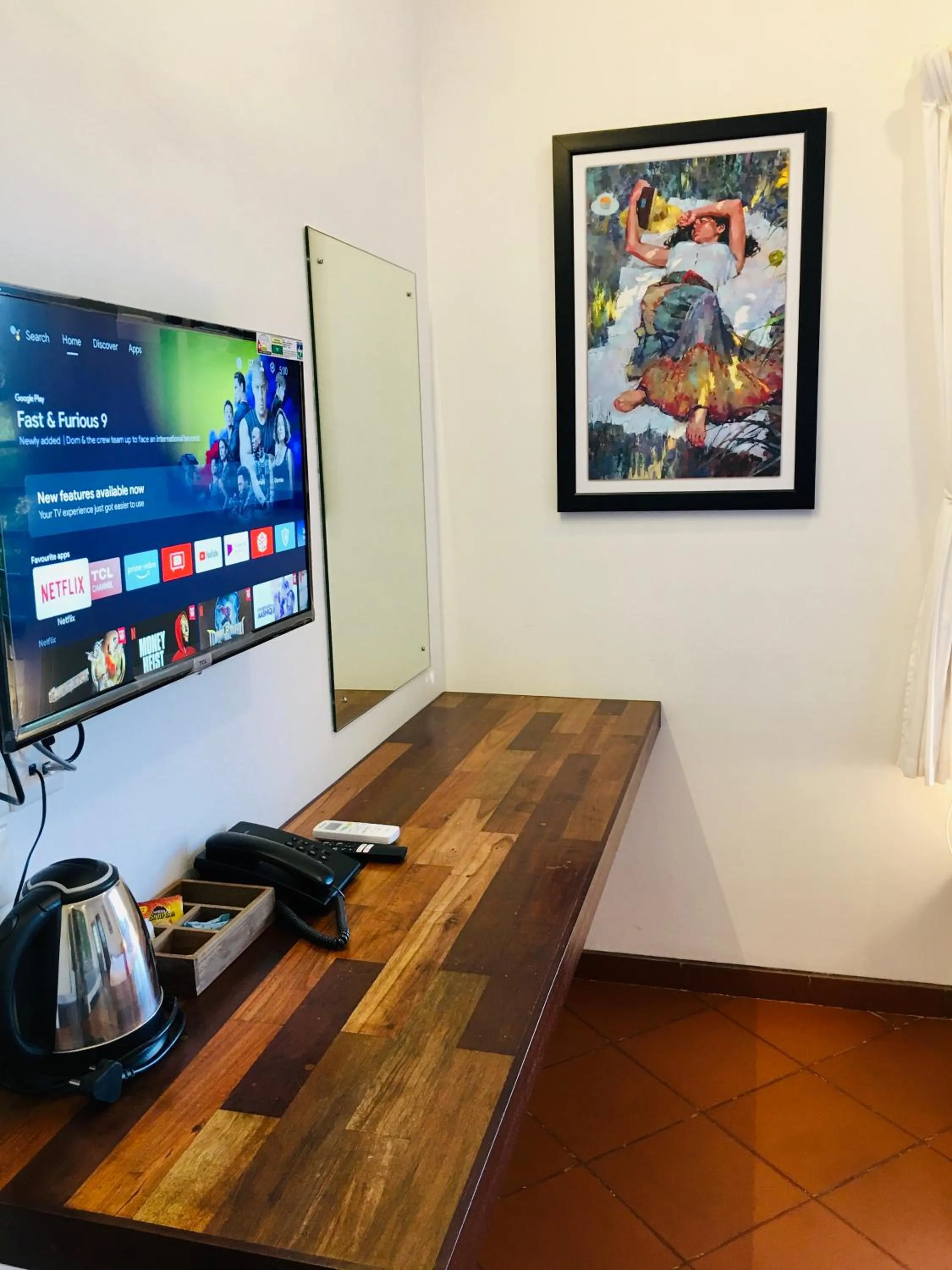 TV and multimedia in The Canopy Guest House