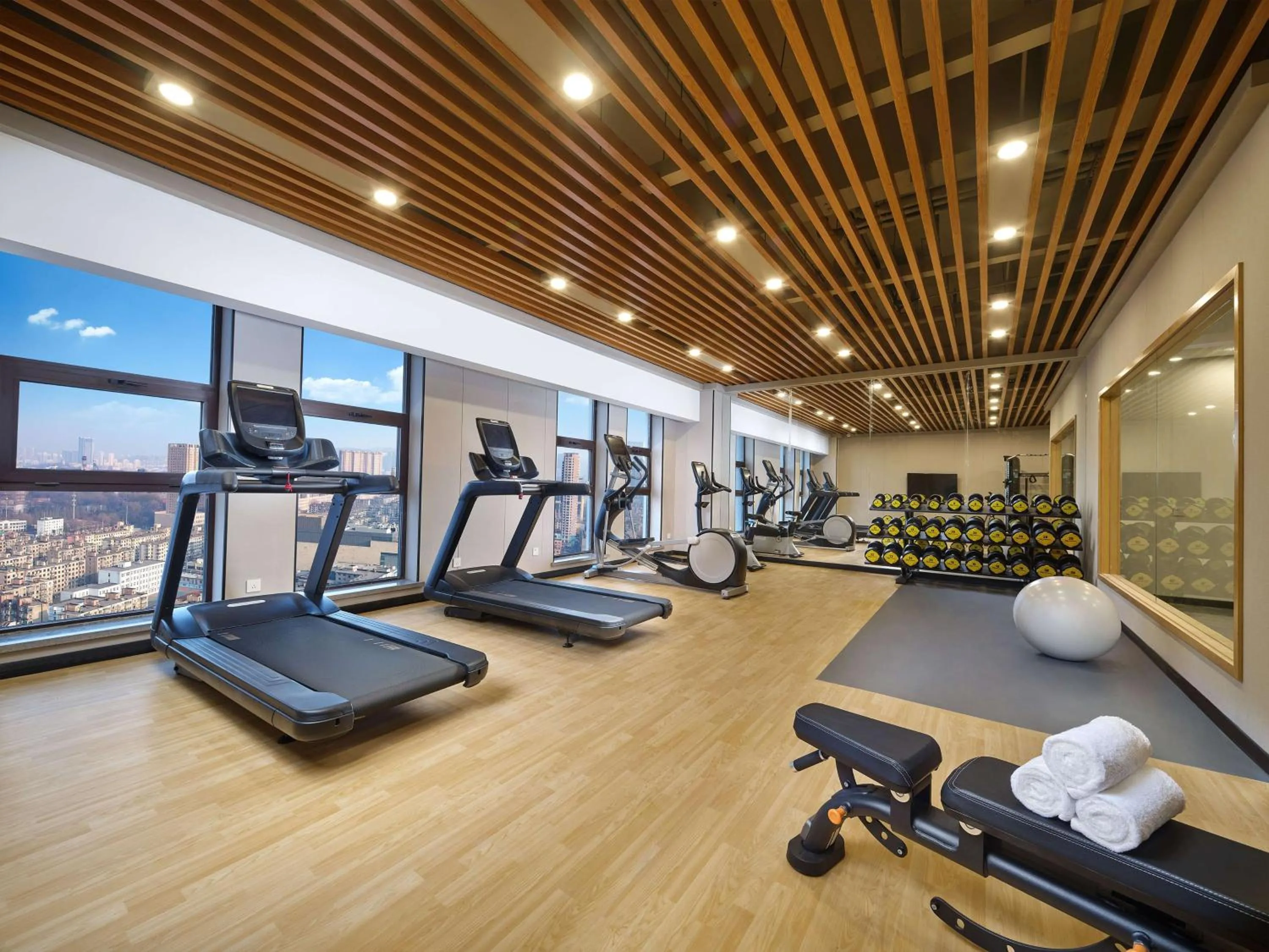 Fitness centre/facilities in Hilton Garden Inn Anshan