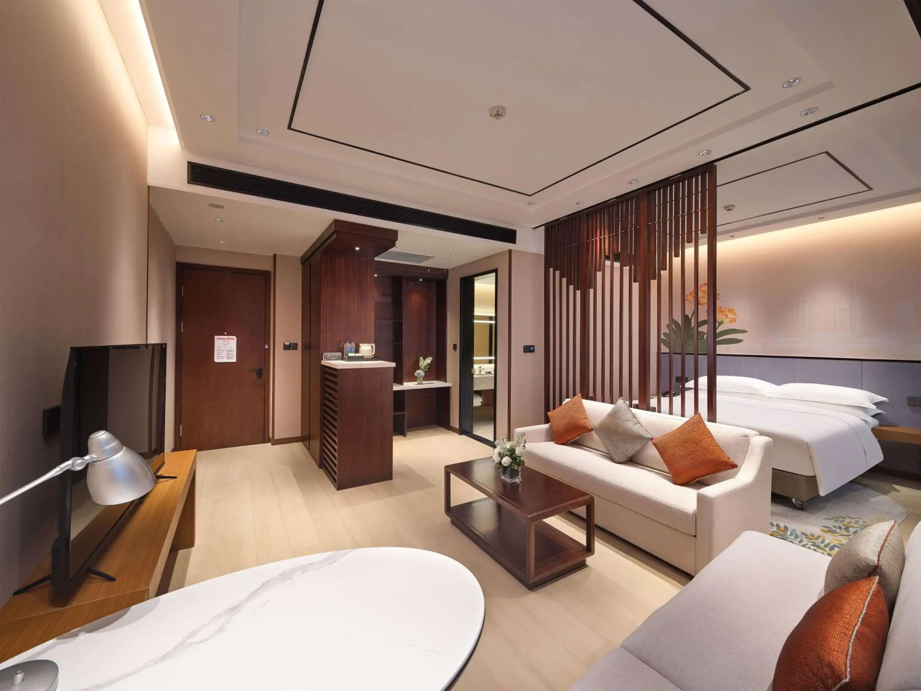 Living room, Bed in Hilton Garden Inn Anshan Living room, Bed in Hilton Garden Inn Anshan