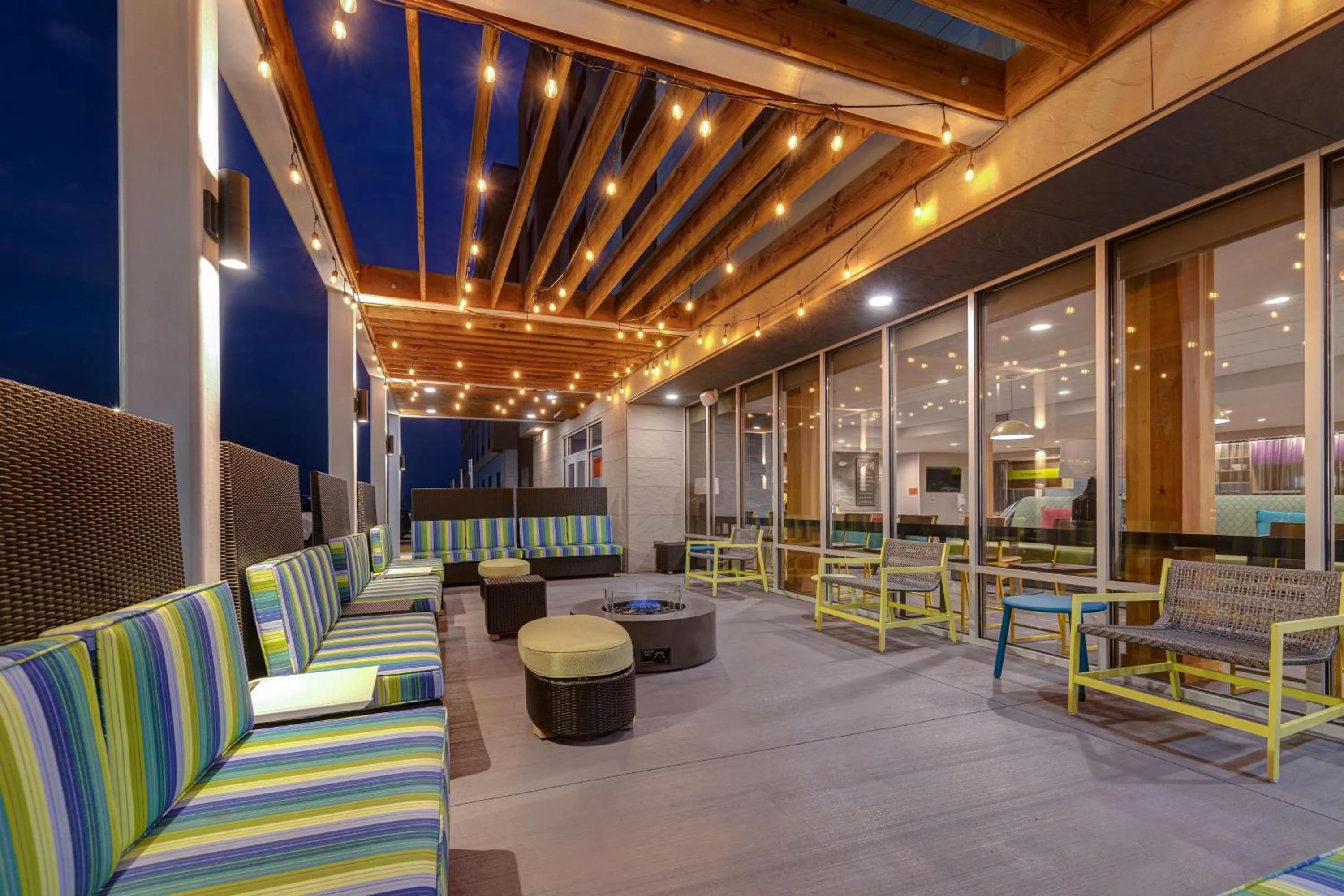 Patio in Home2 Suites By Hilton Wilkes-Barre