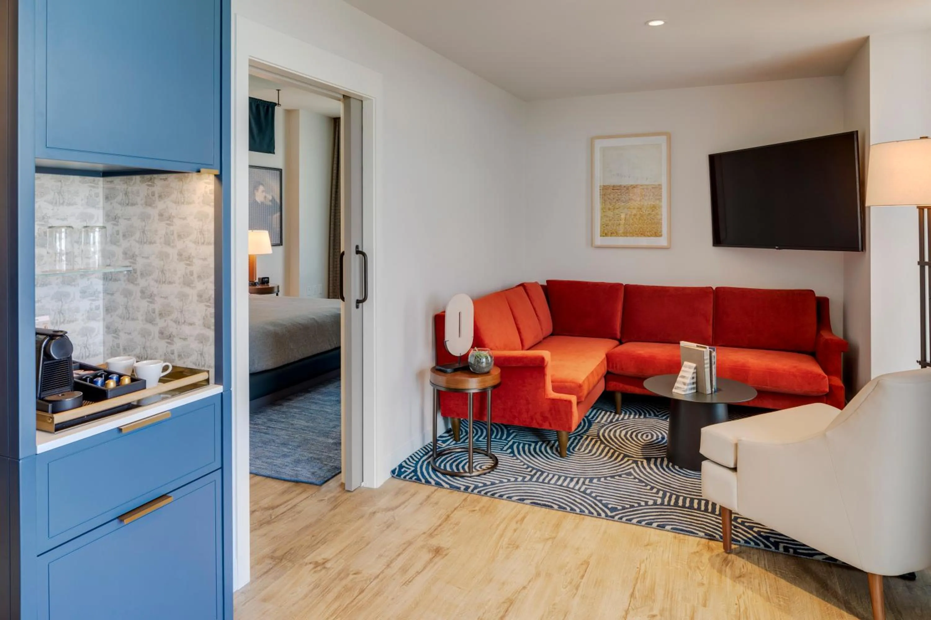 Seating area in Canopy By Hilton Boston Downtown