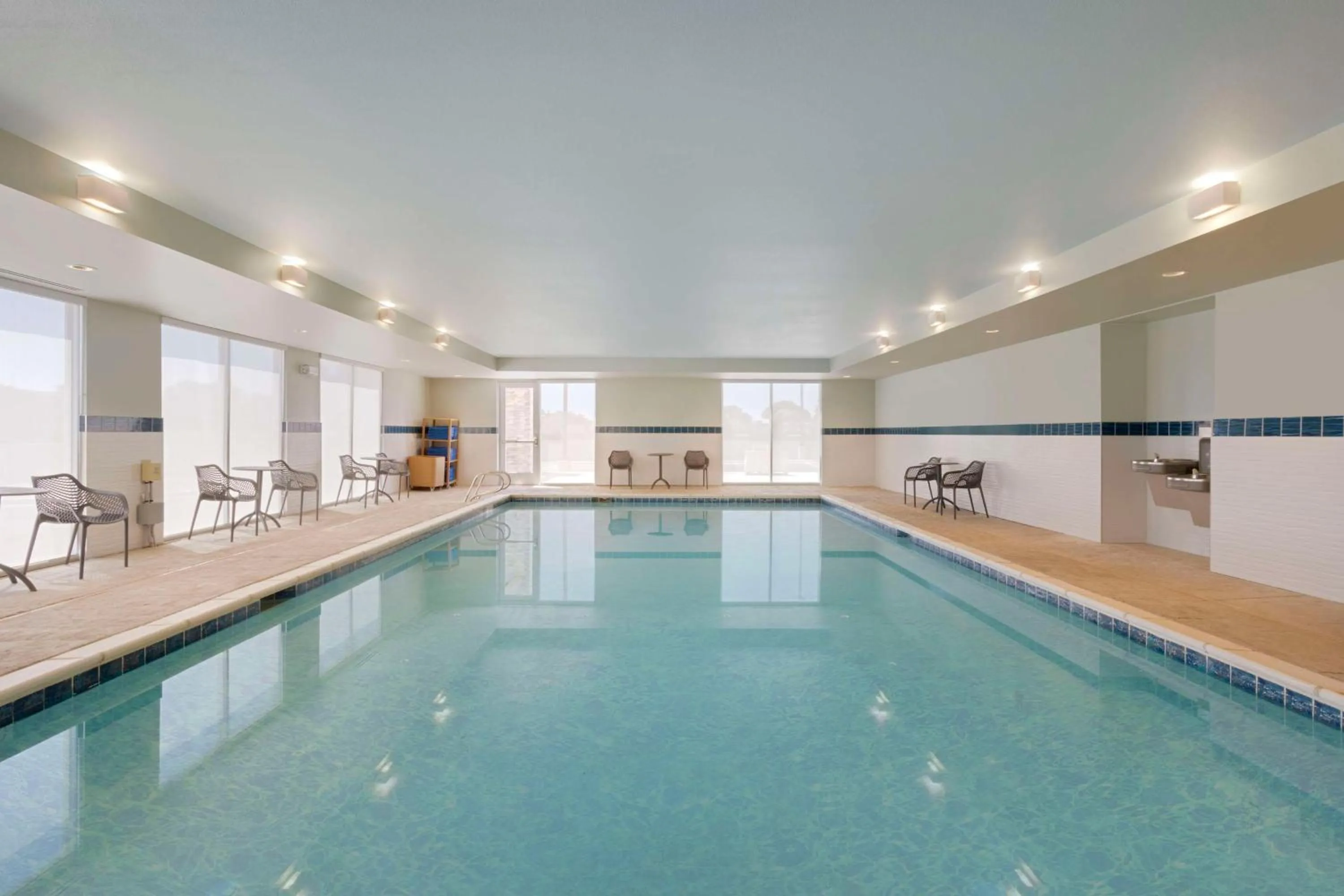 Pool view in Home2 Suites By Hilton Clovis