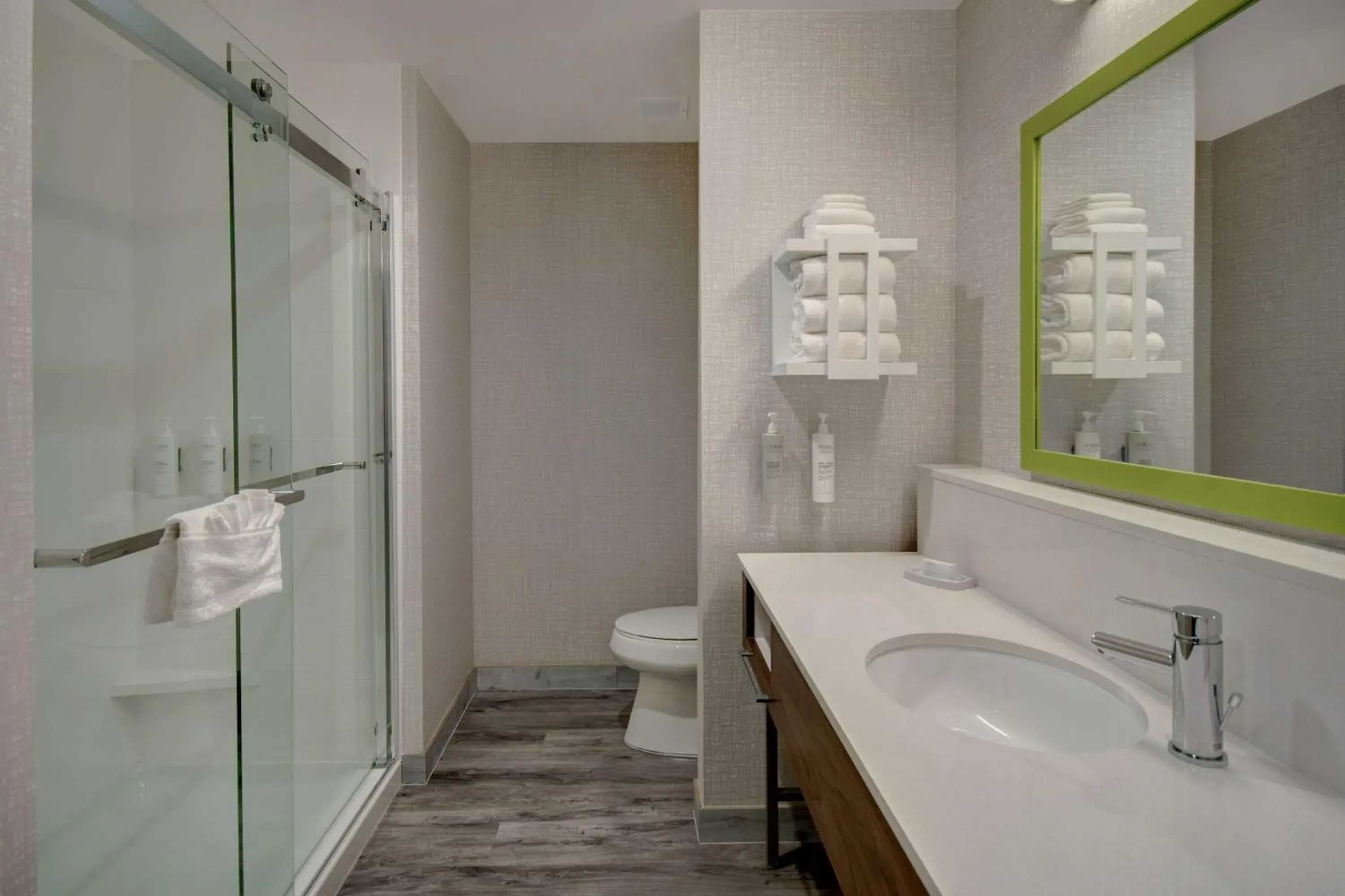 Bathroom in Hampton Inn & Suites By Hilton Rancho Cucamonga Bathroom in Hampton Inn & Suites By Hilton Rancho Cucamonga