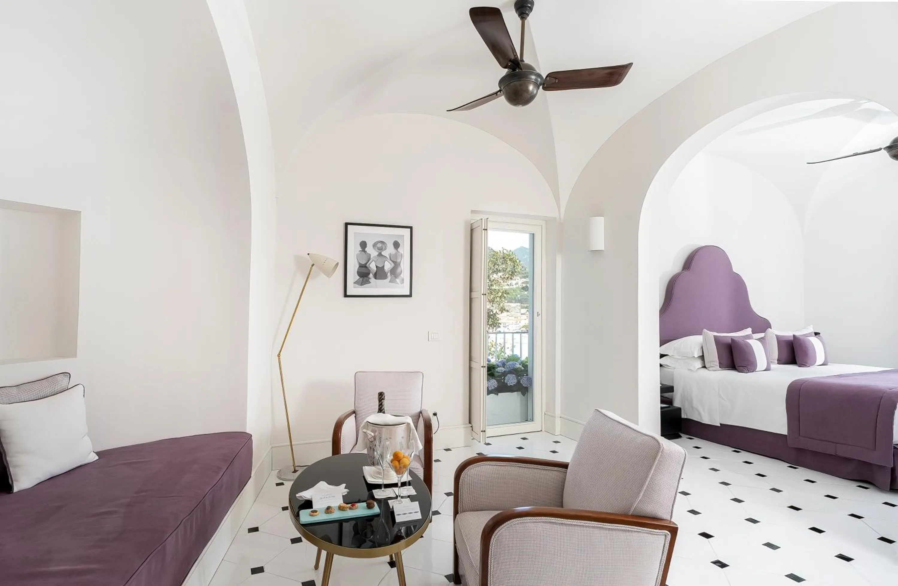 Bed in Hotel Miramalfi