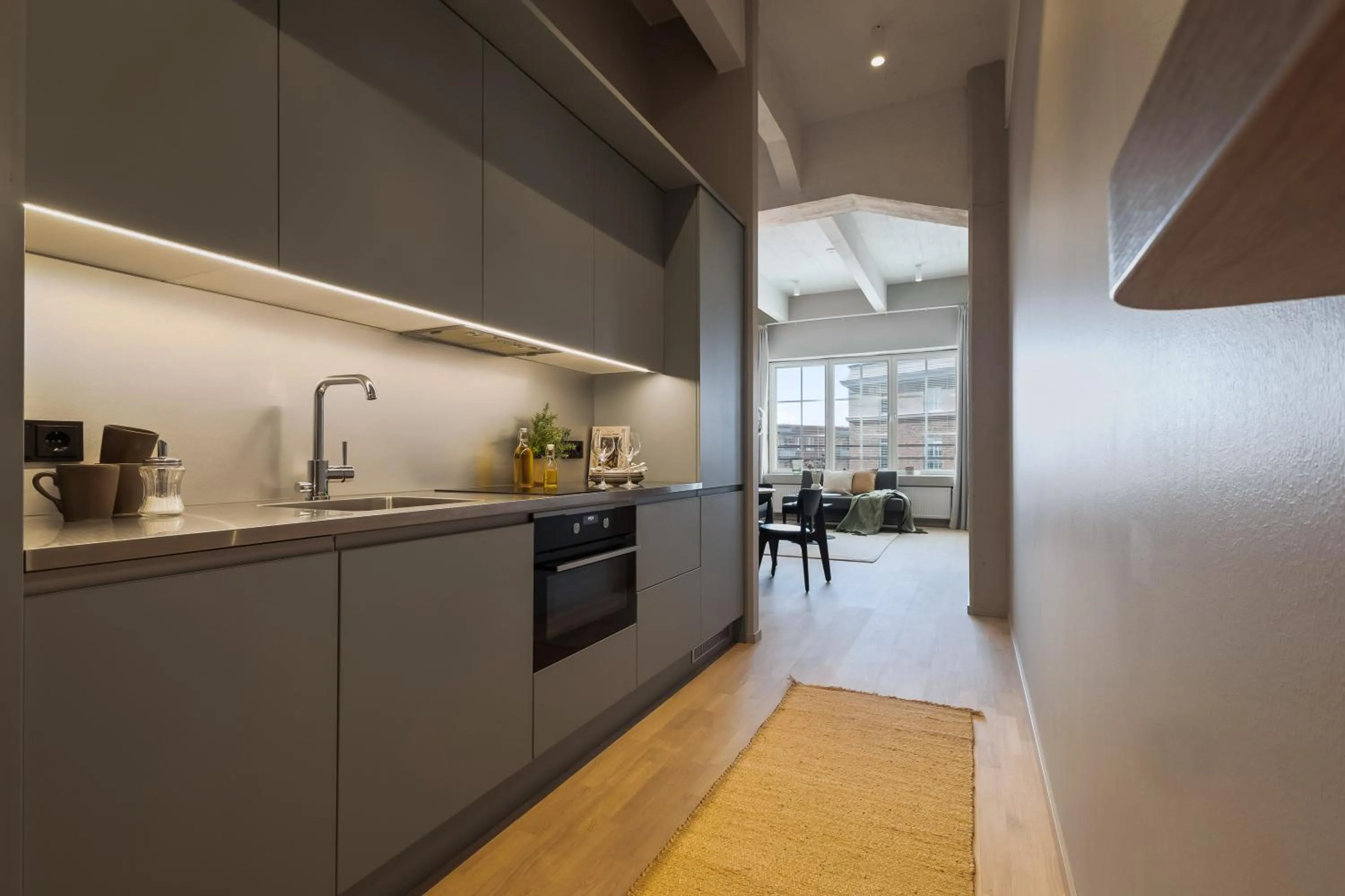 kitchen in Unity Tampere - A Studio Hotel