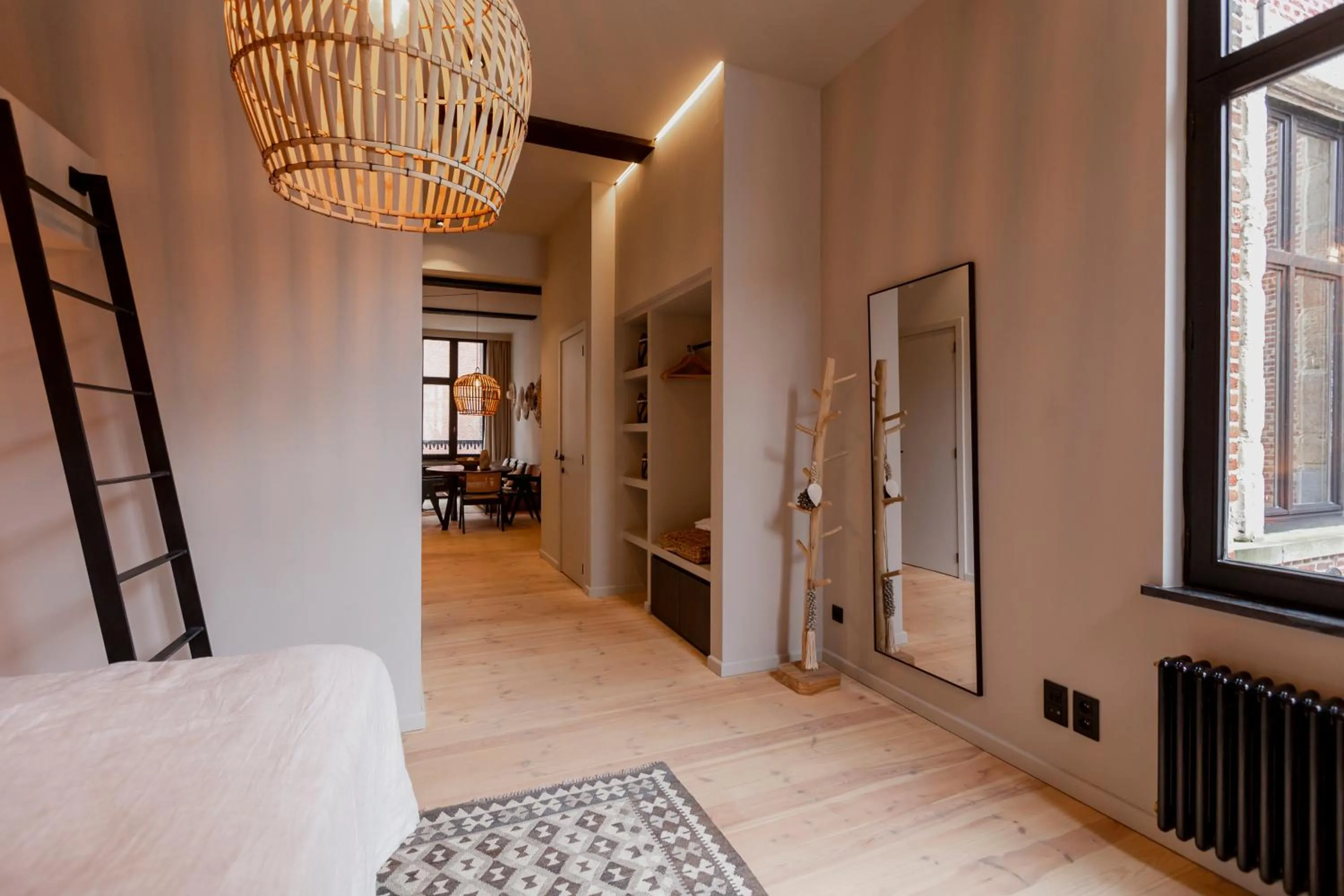 Bed in BTFL Living, Luxury Residences Antwerp, Zirkstraat