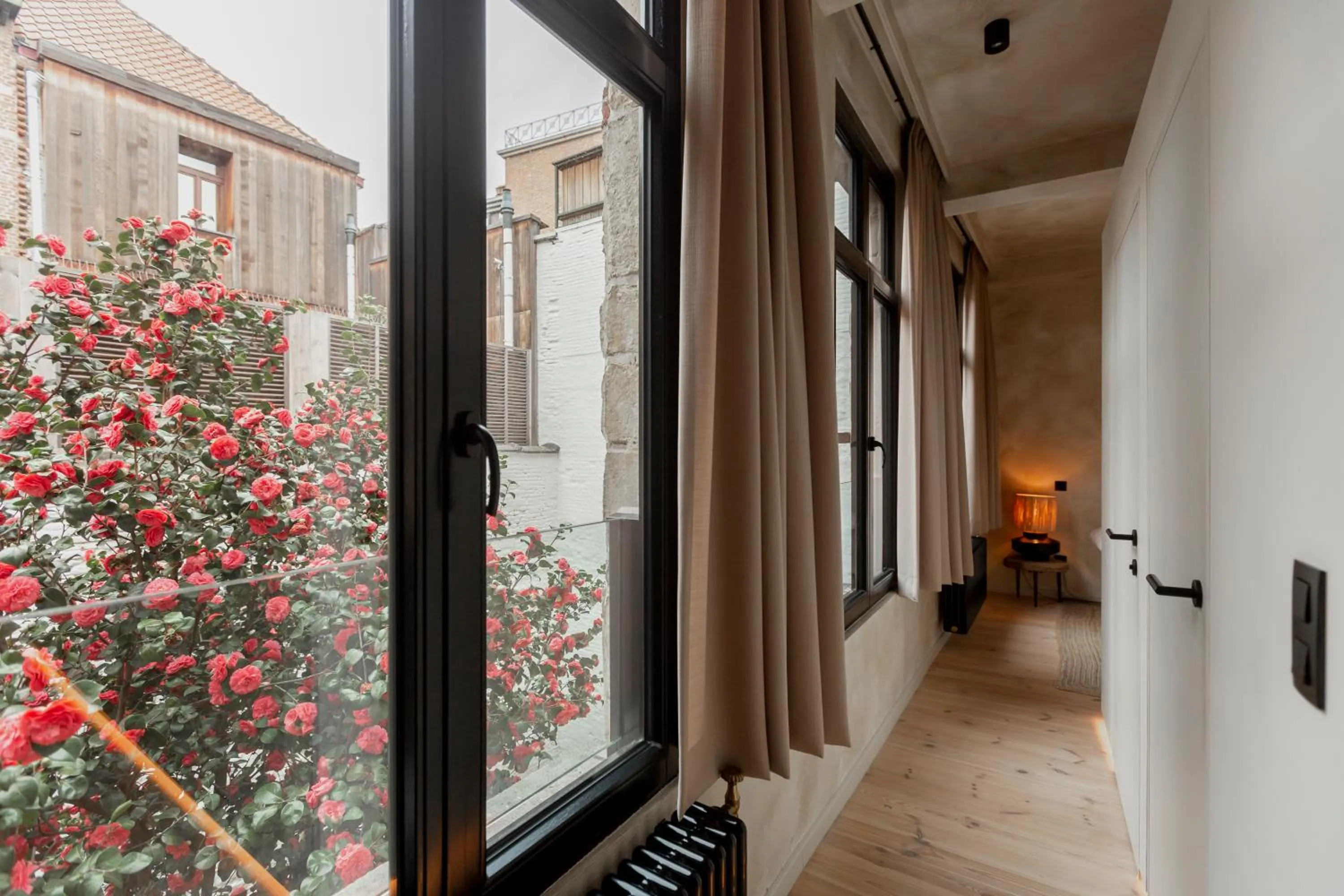 Garden view in BTFL Living, Luxury Residences Antwerp, Zirkstraat