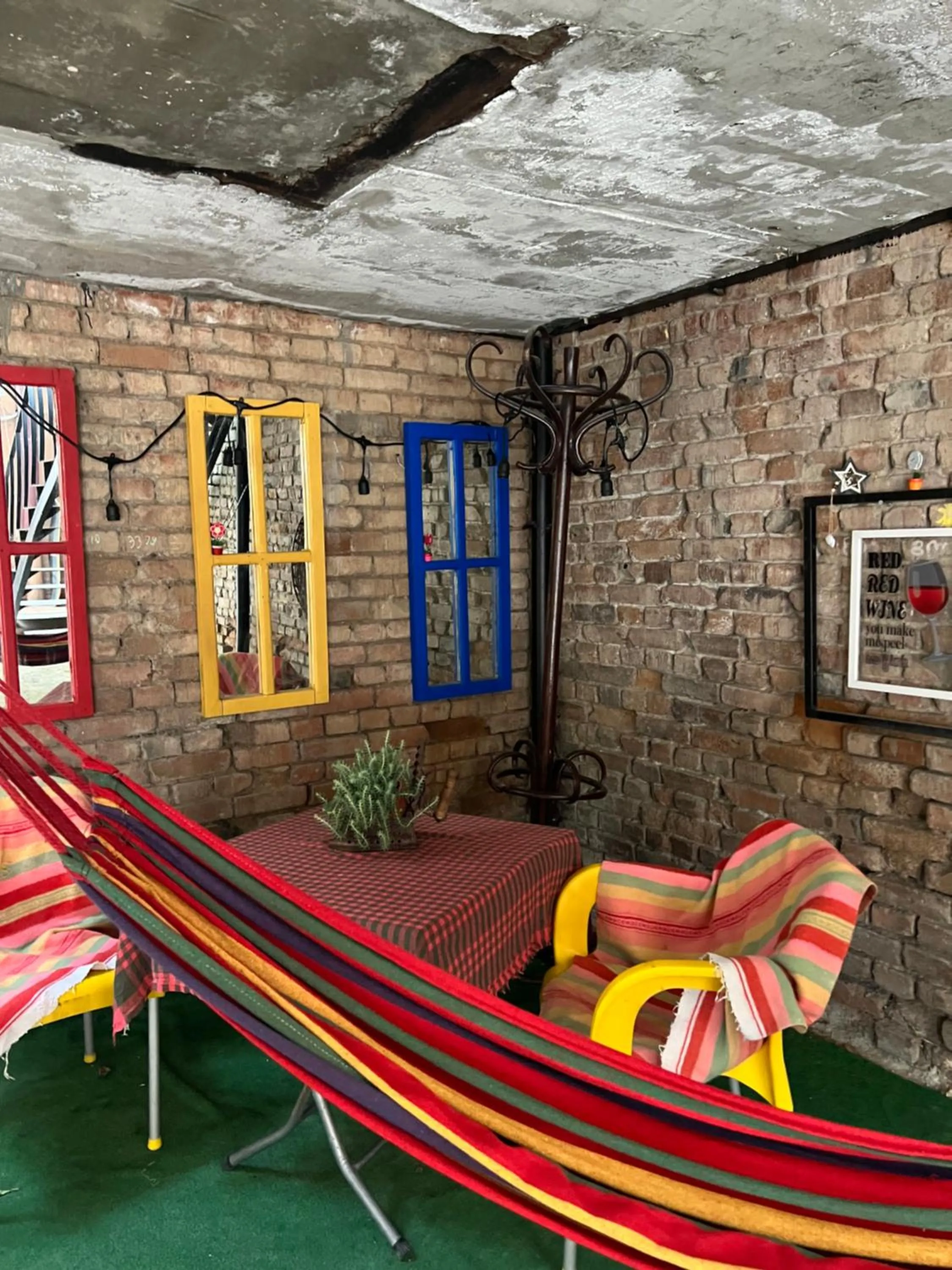 Patio in Hostel Nomad
