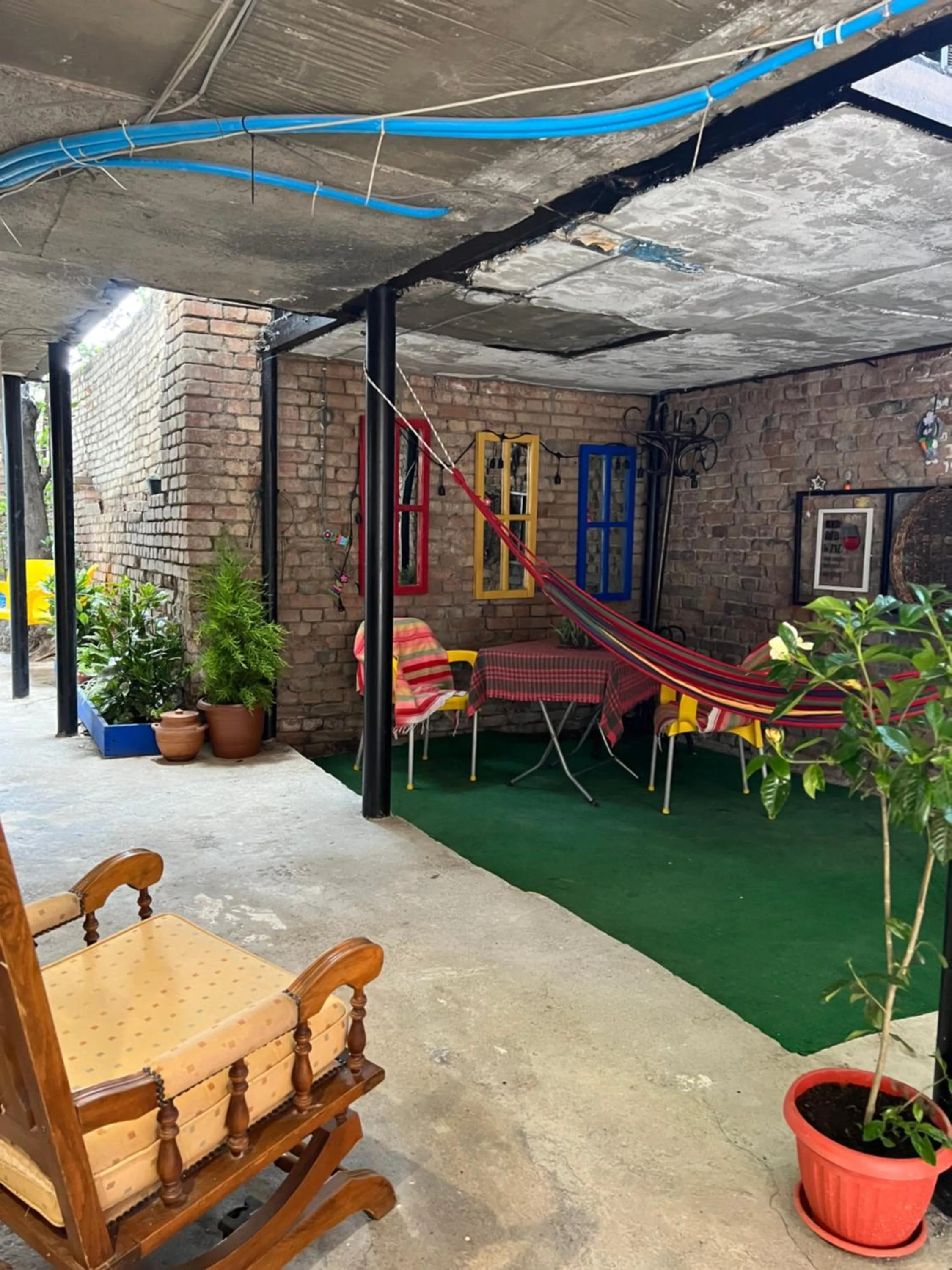 Patio in Hostel Nomad