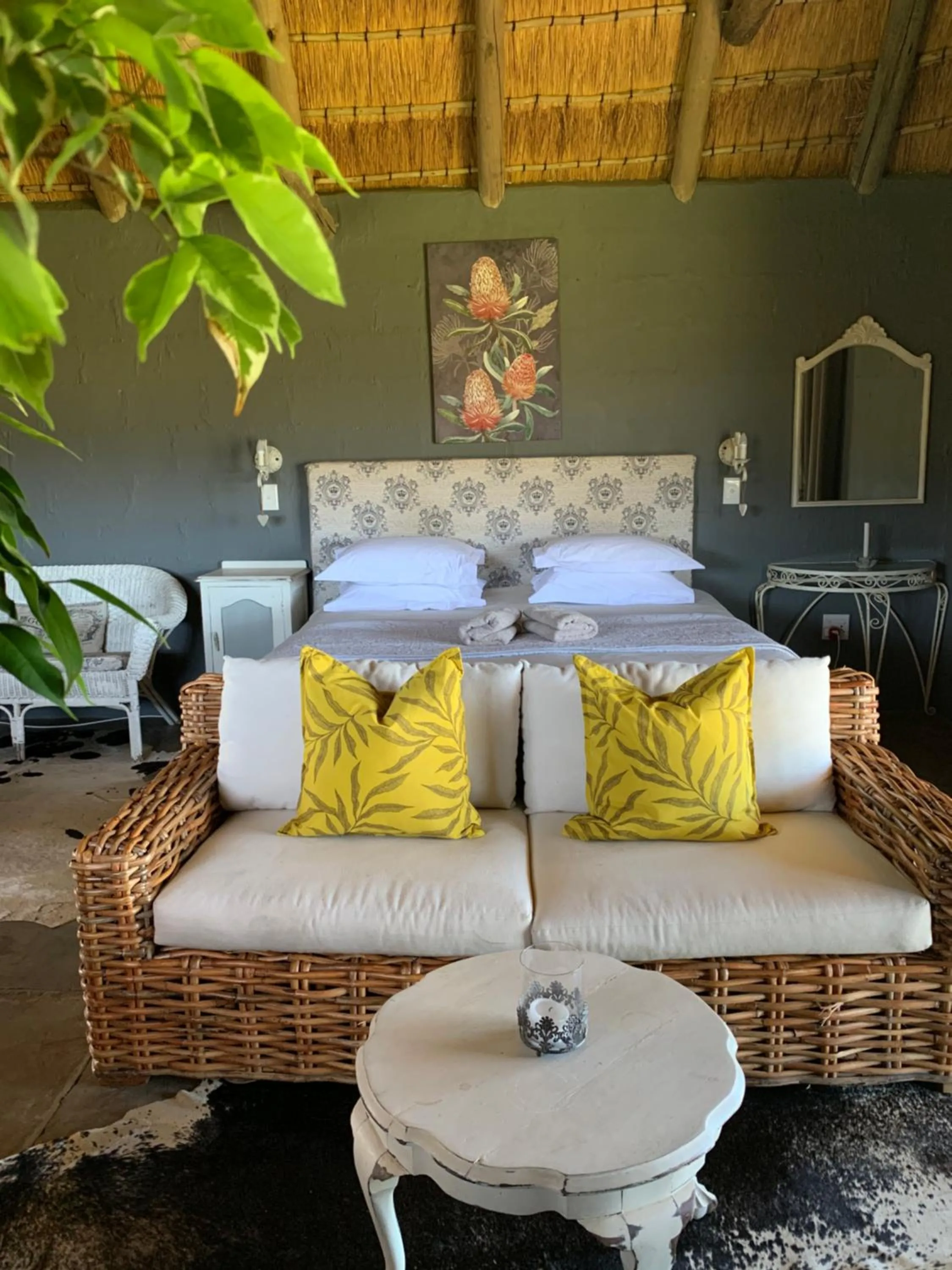 Bedroom, Bed in Berghouse and Cottages