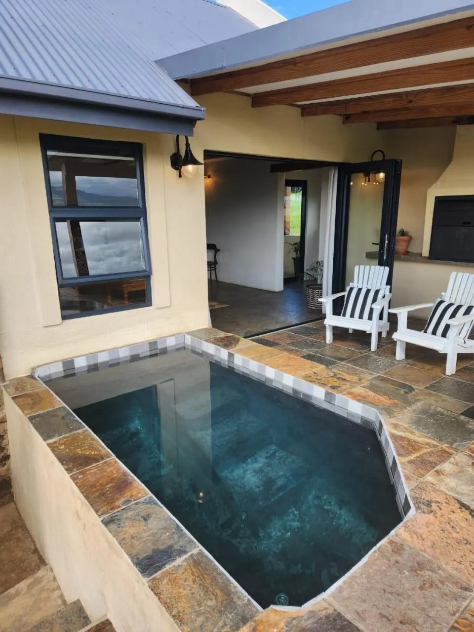 Patio in Berghouse and Cottages