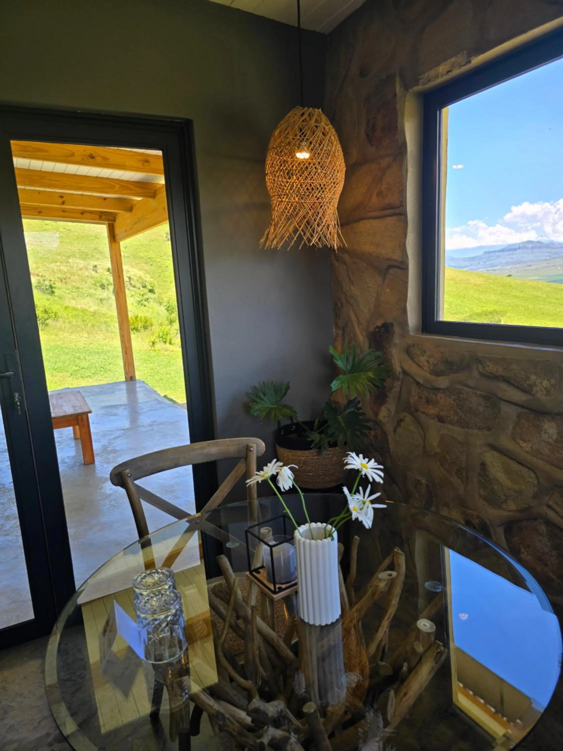 Patio in Berghouse and Cottages