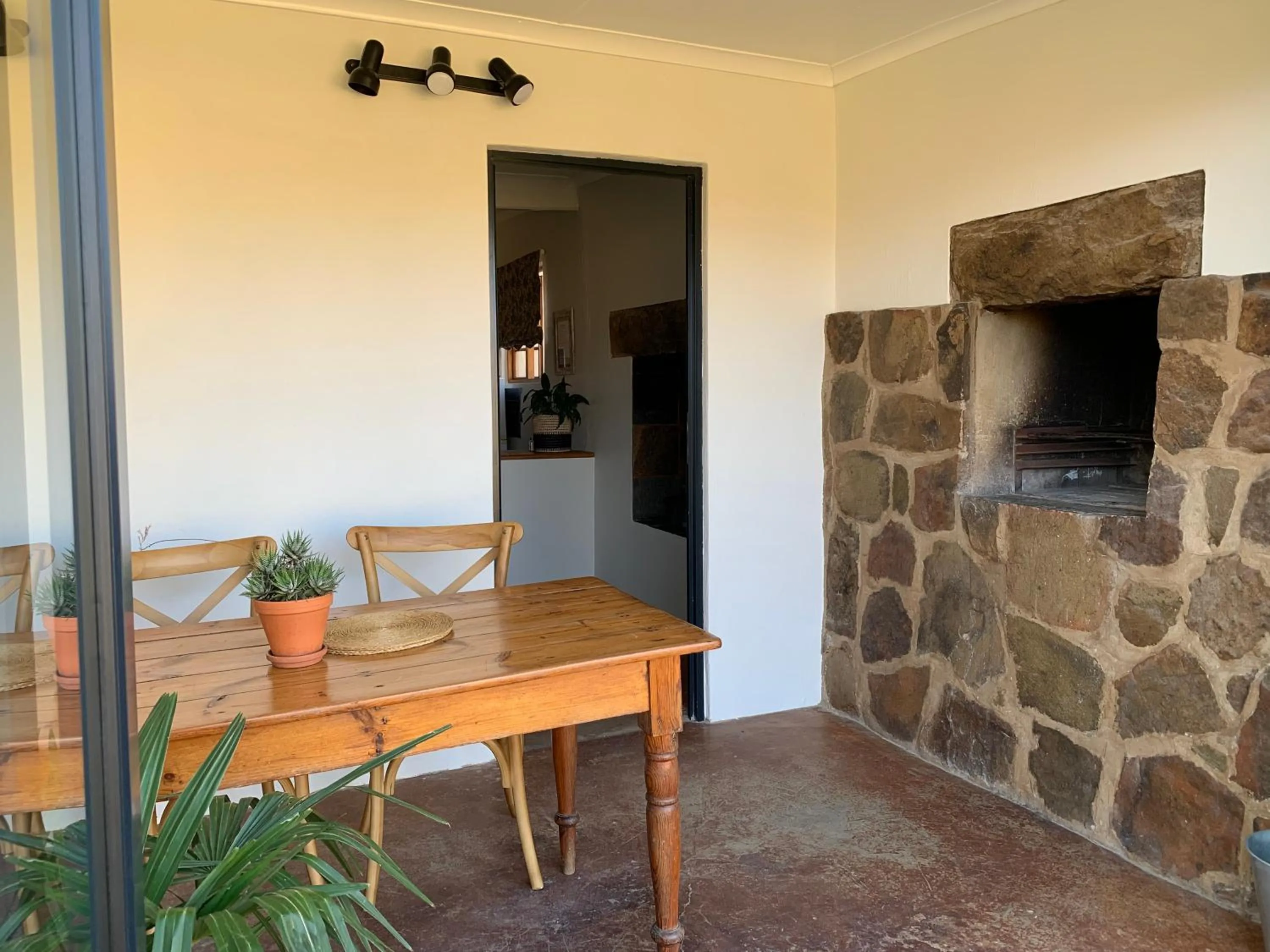 Patio in Berghouse and Cottages