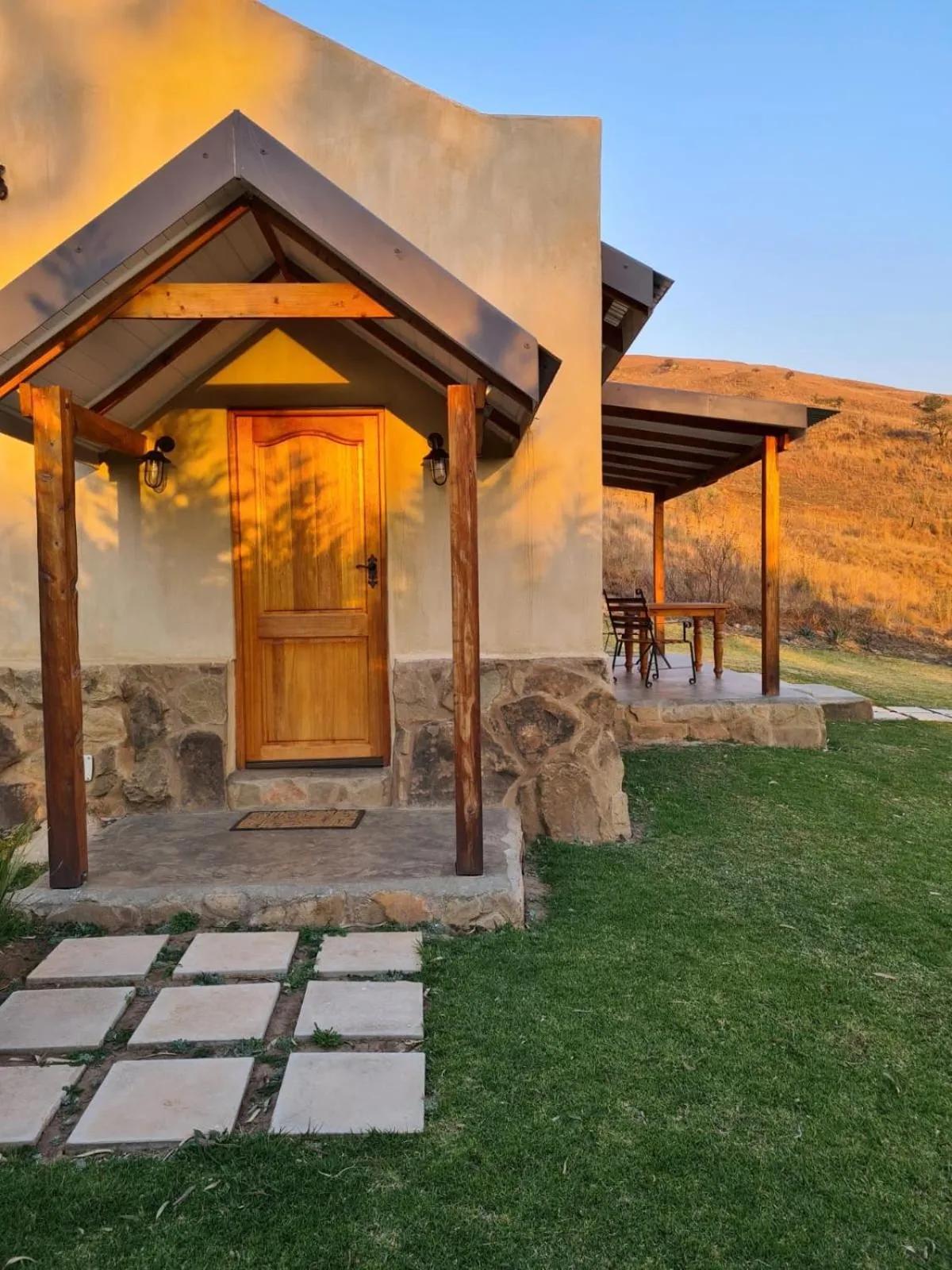 Patio in Berghouse and Cottages