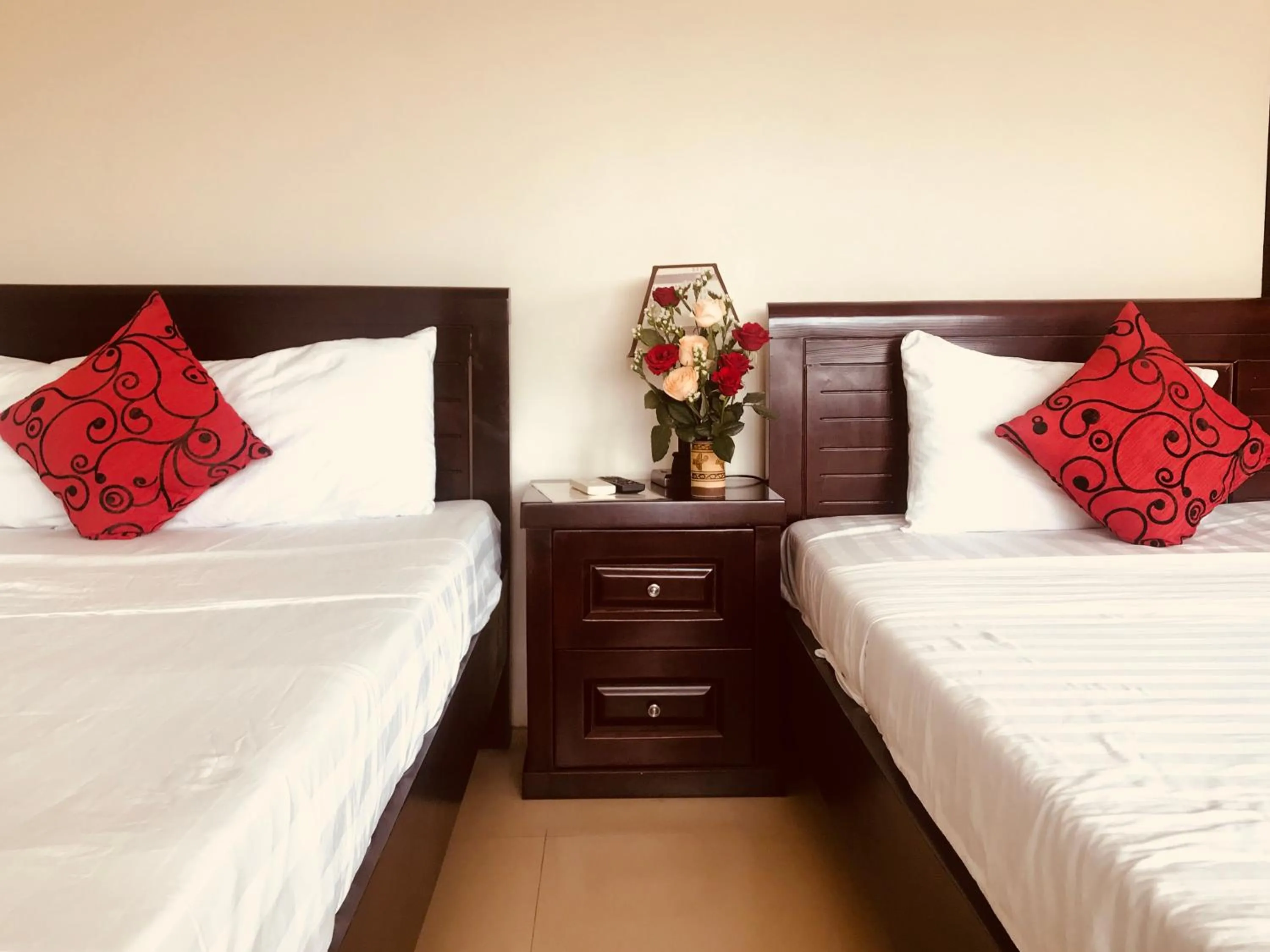 Bed in Nam Long Plus Hotel