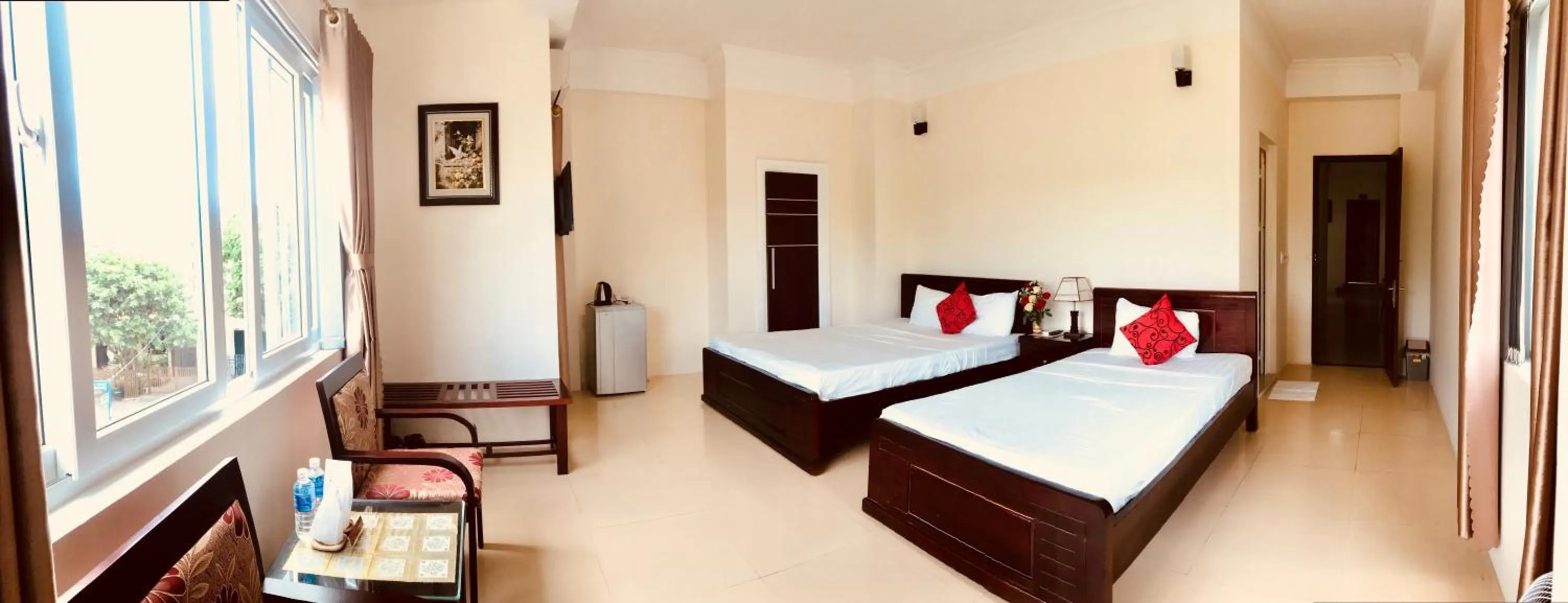 Bed in Nam Long Plus Hotel