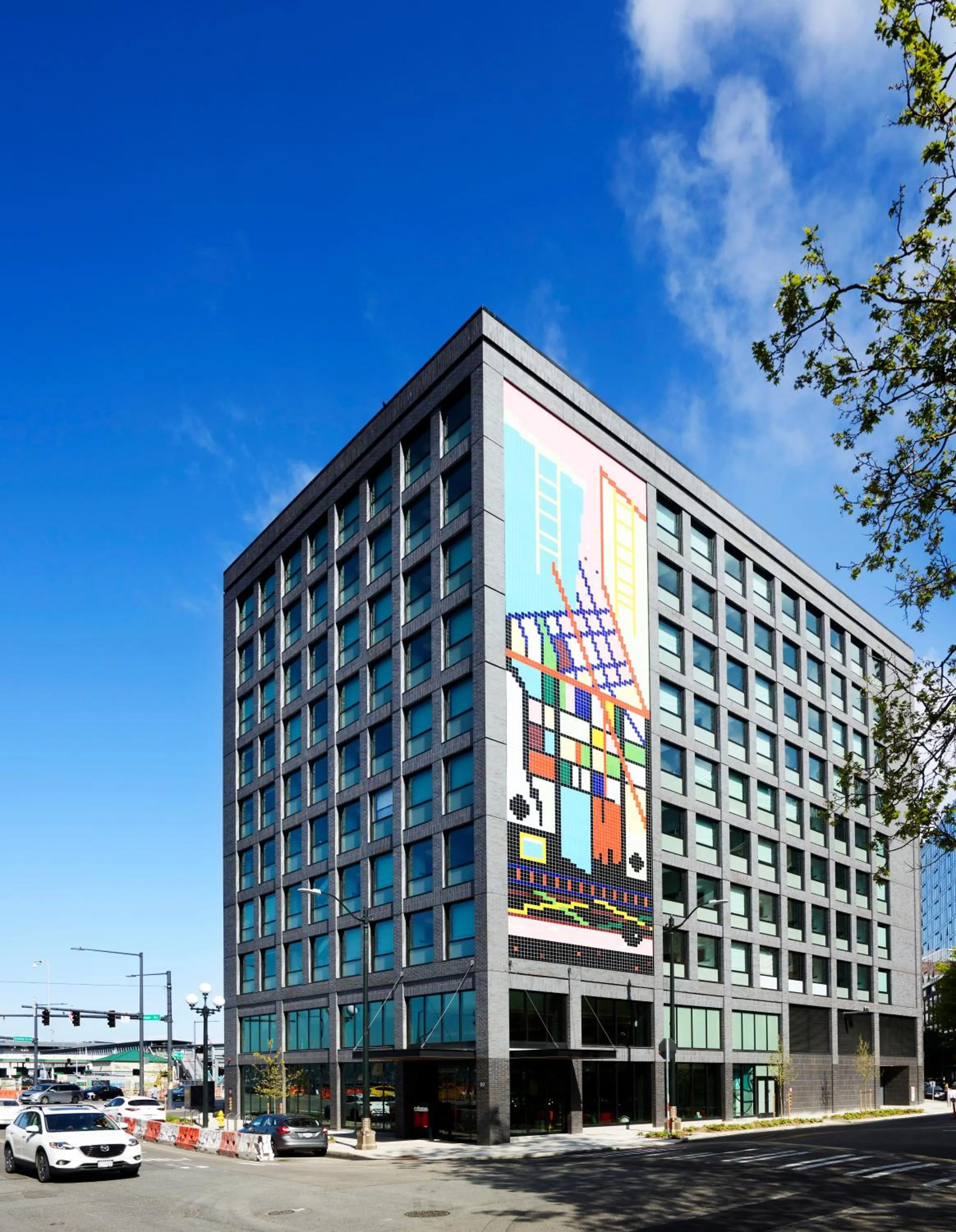 Property building in citizenM Seattle Pioneer Square