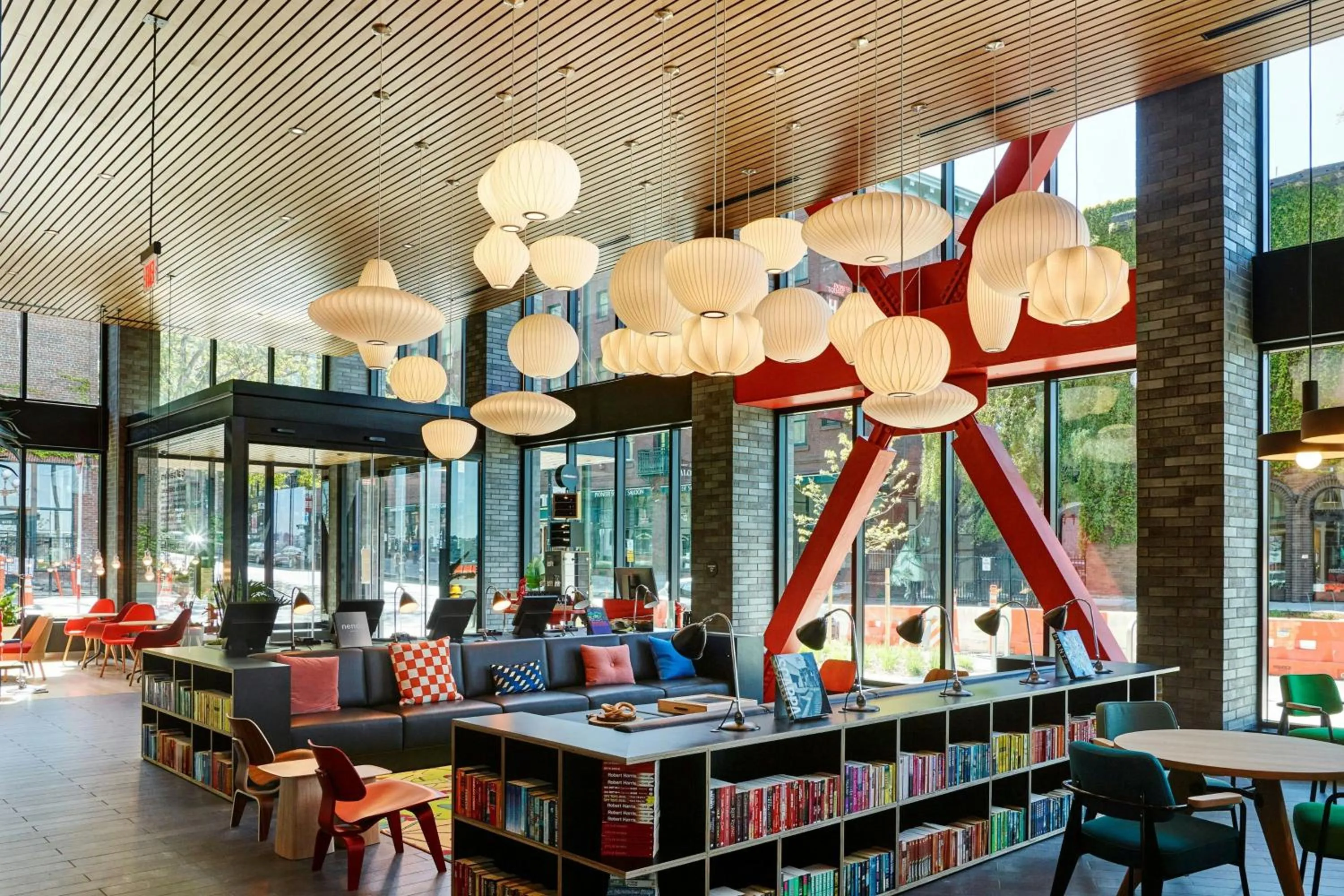 Lobby or reception in citizenM Seattle Pioneer Square