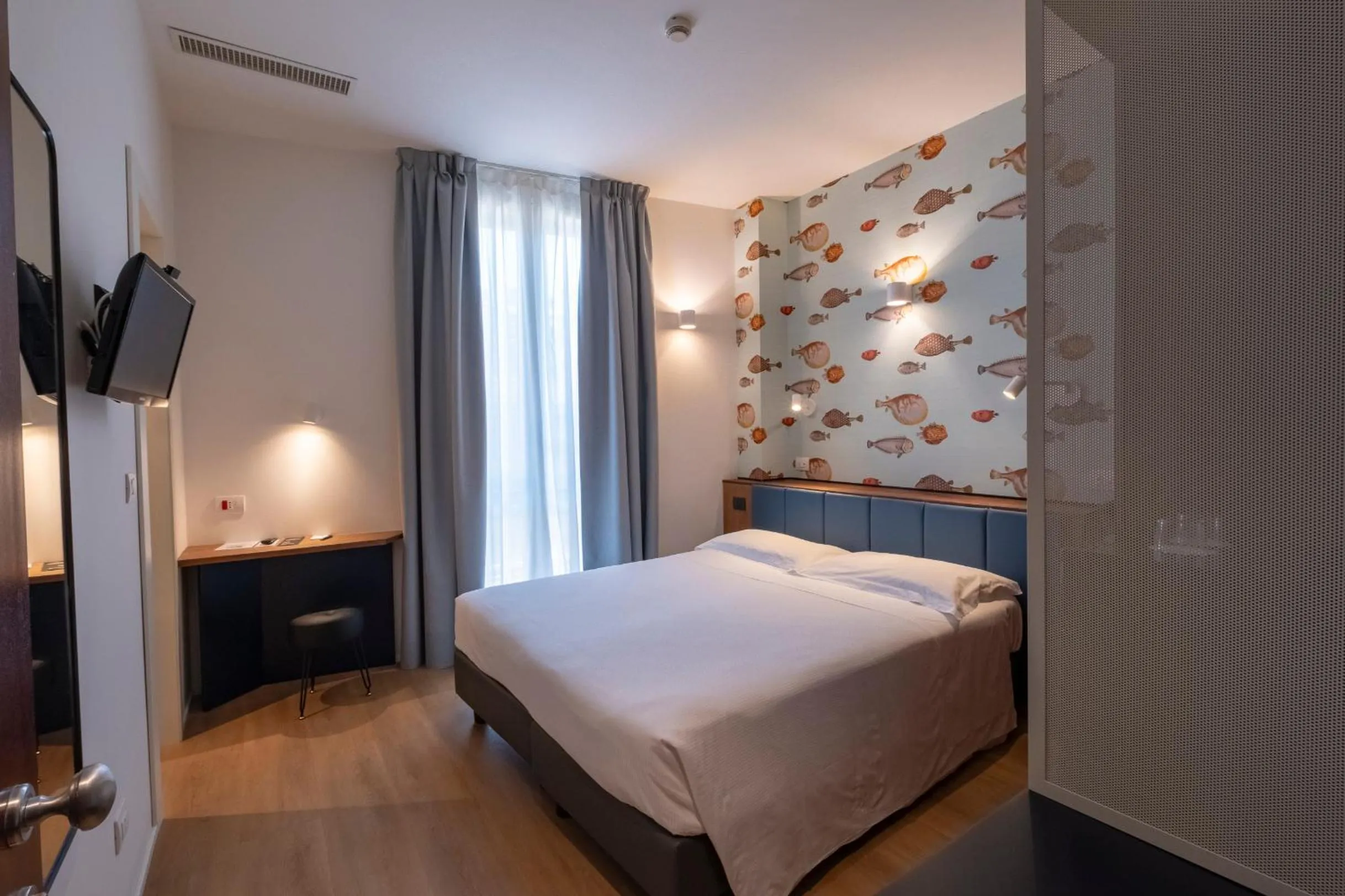 Bedroom, Bed in Hotel Italia e Lido Rapallo
