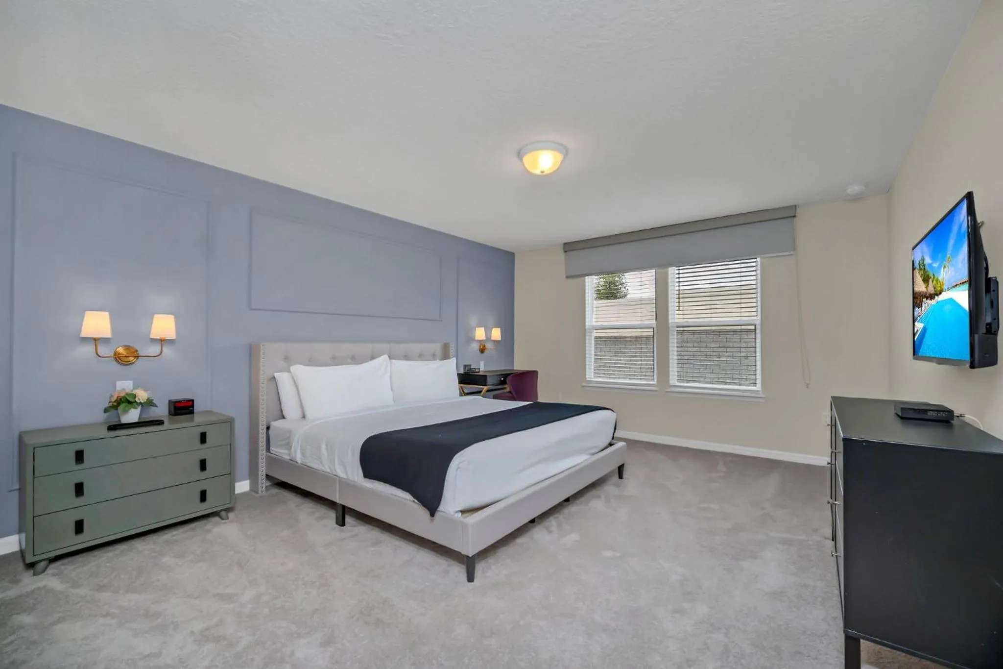 Bed in Free Waterpark Private Splash Pool Near Disney