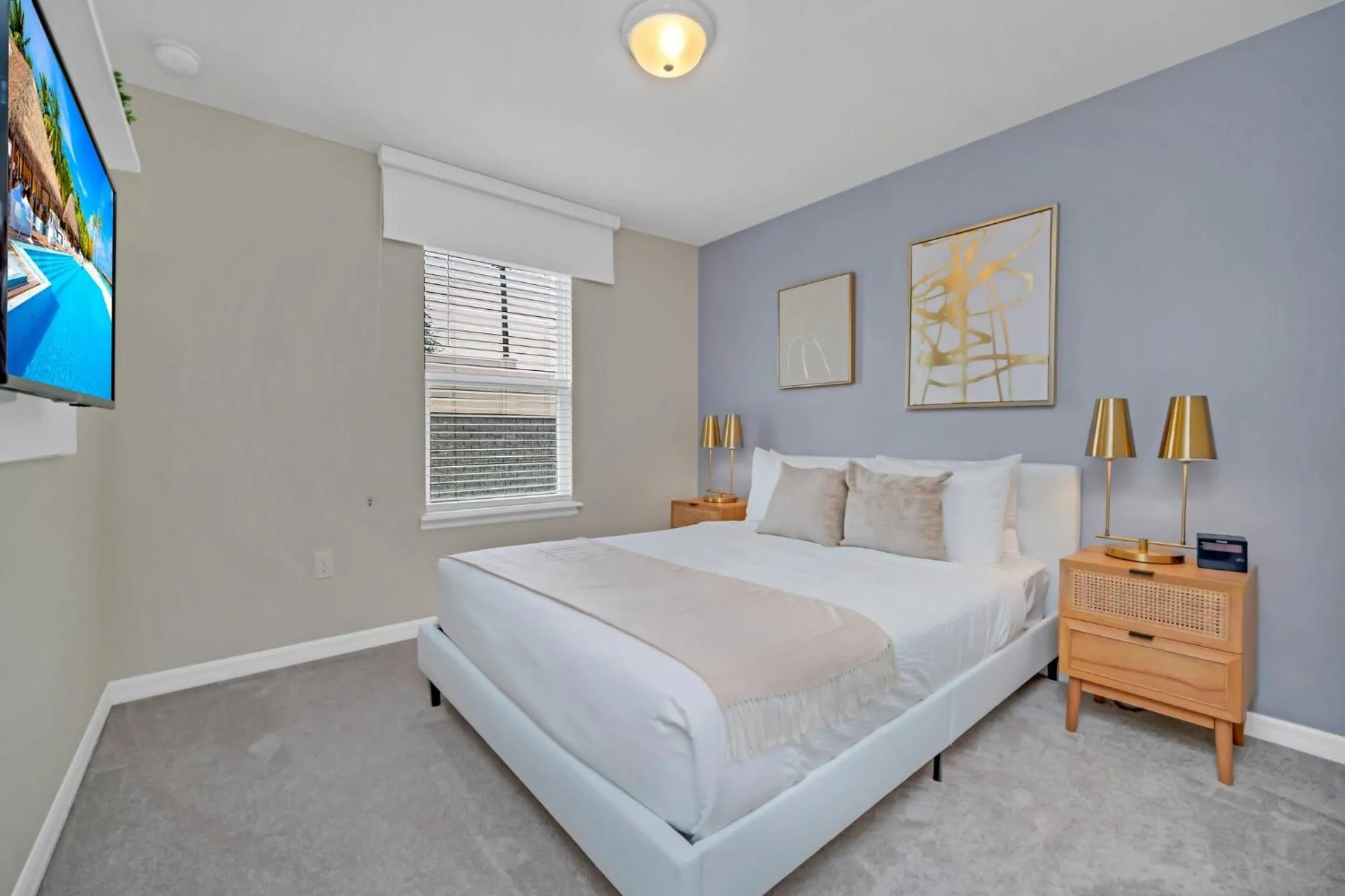 Bed in Free Waterpark Private Splash Pool Near Disney