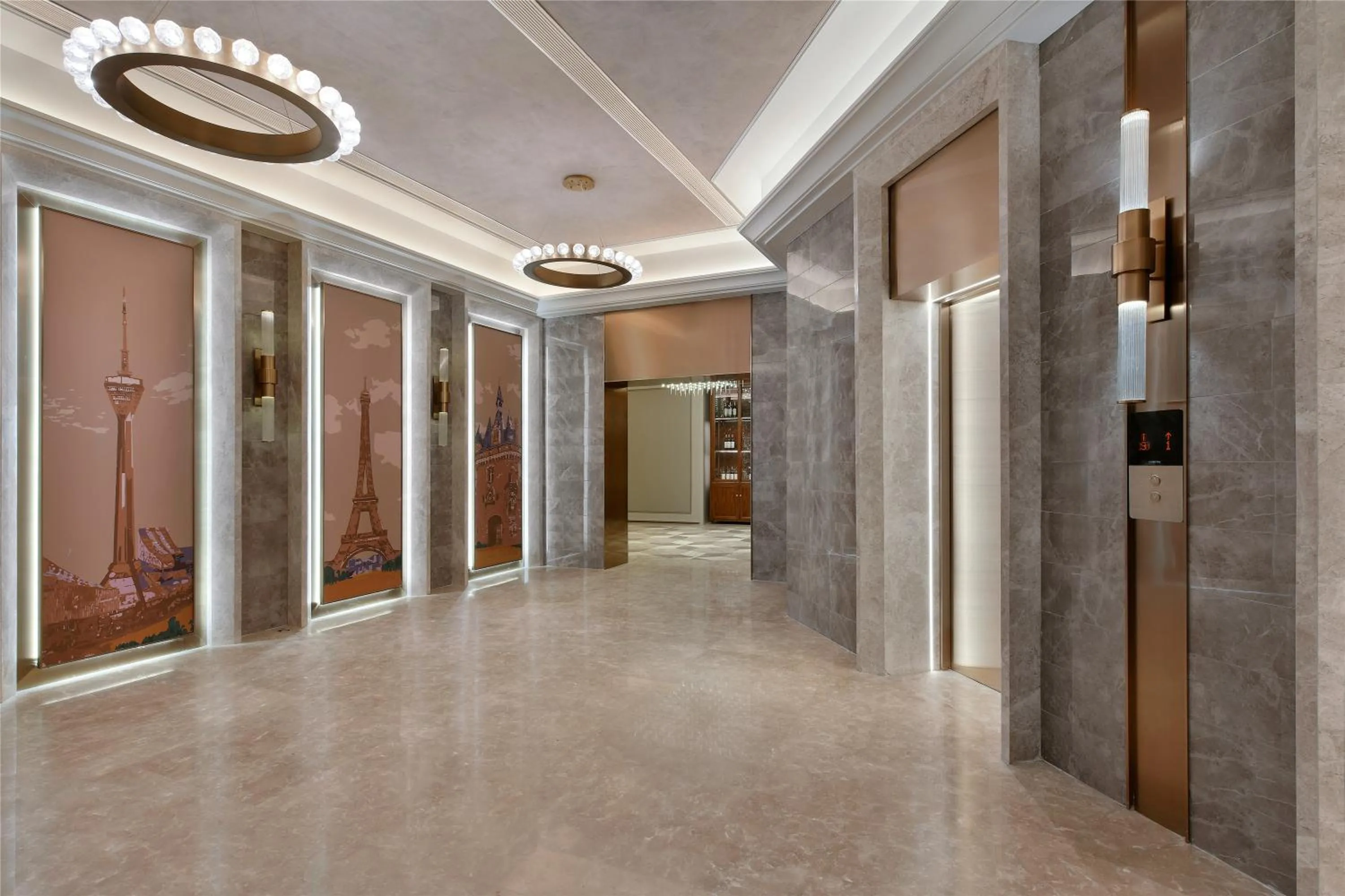 elevator in Mercure Chengdu Kuanzhai Alley West