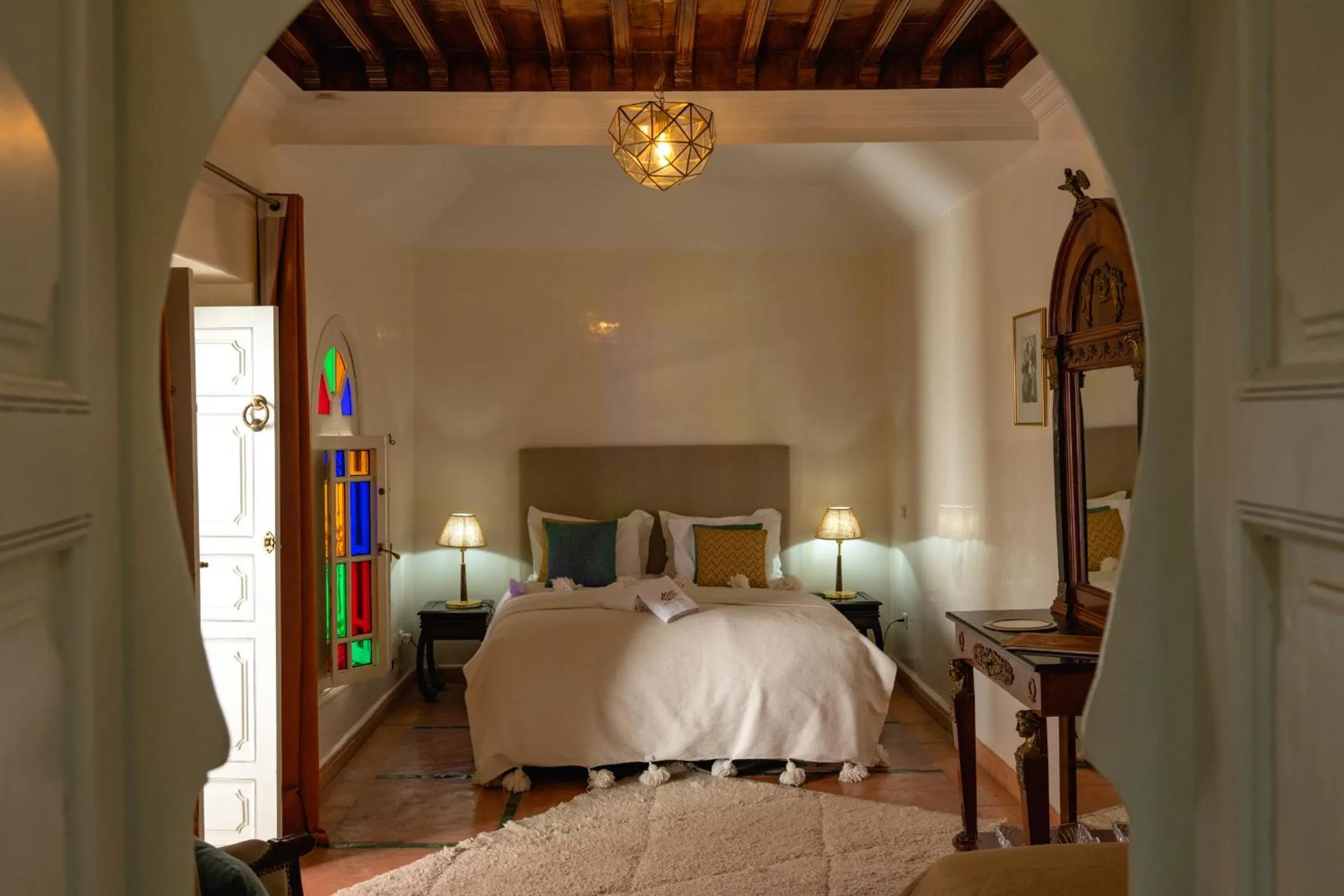 Bedroom, Bed in Riad LAMDINA