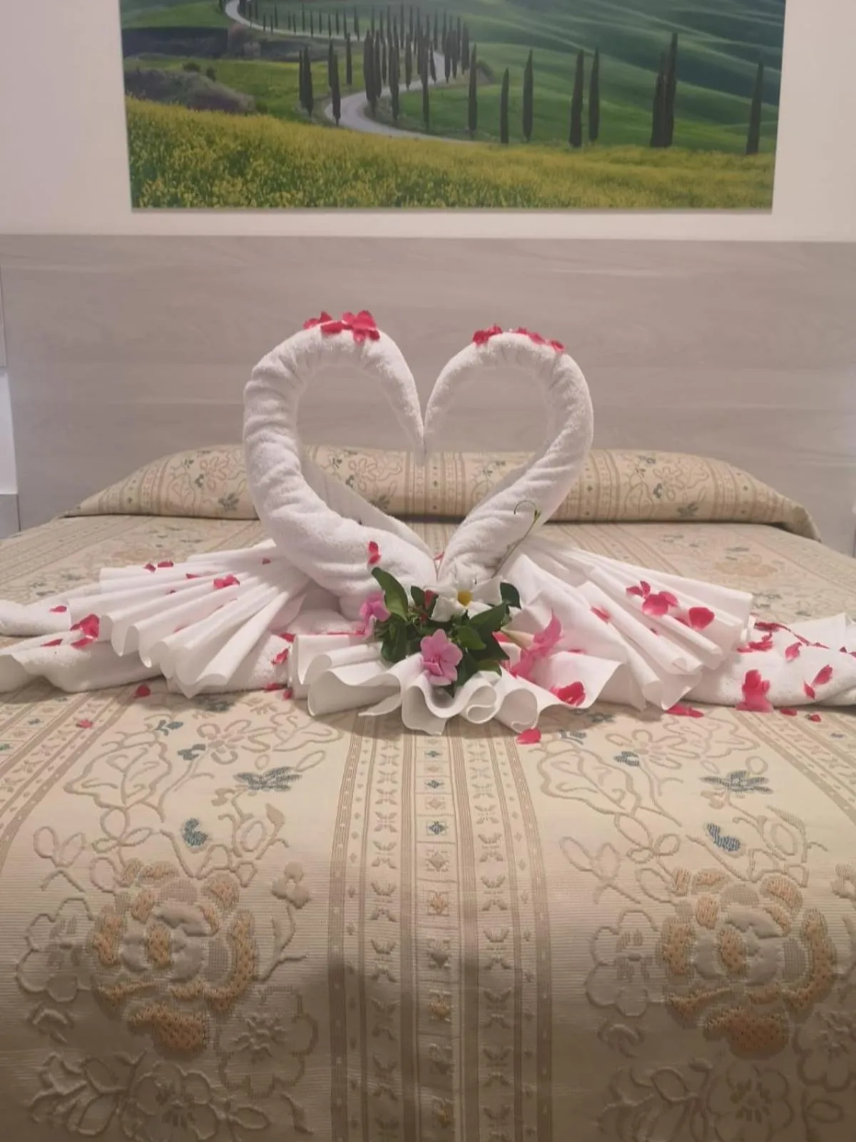 Decorative detail, Bed in Hotel Minerva