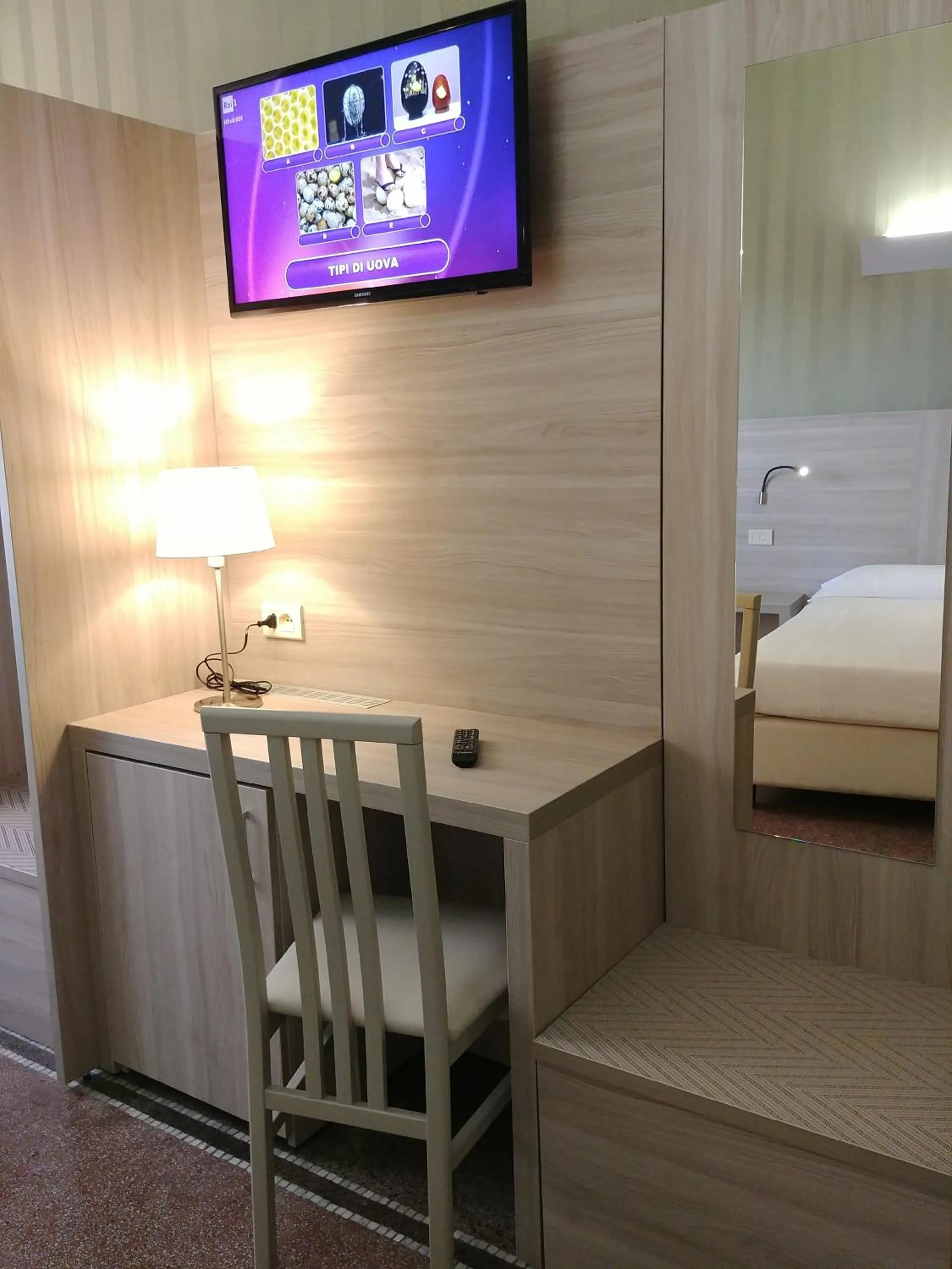 Decorative detail, Bed in Hotel Vittoria