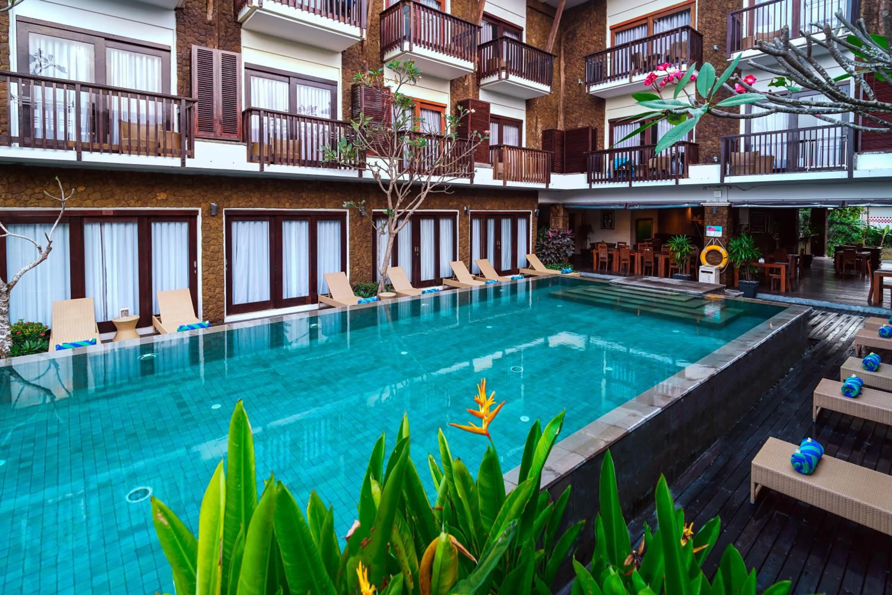 Pool view in The Kirana Canggu Hotel
