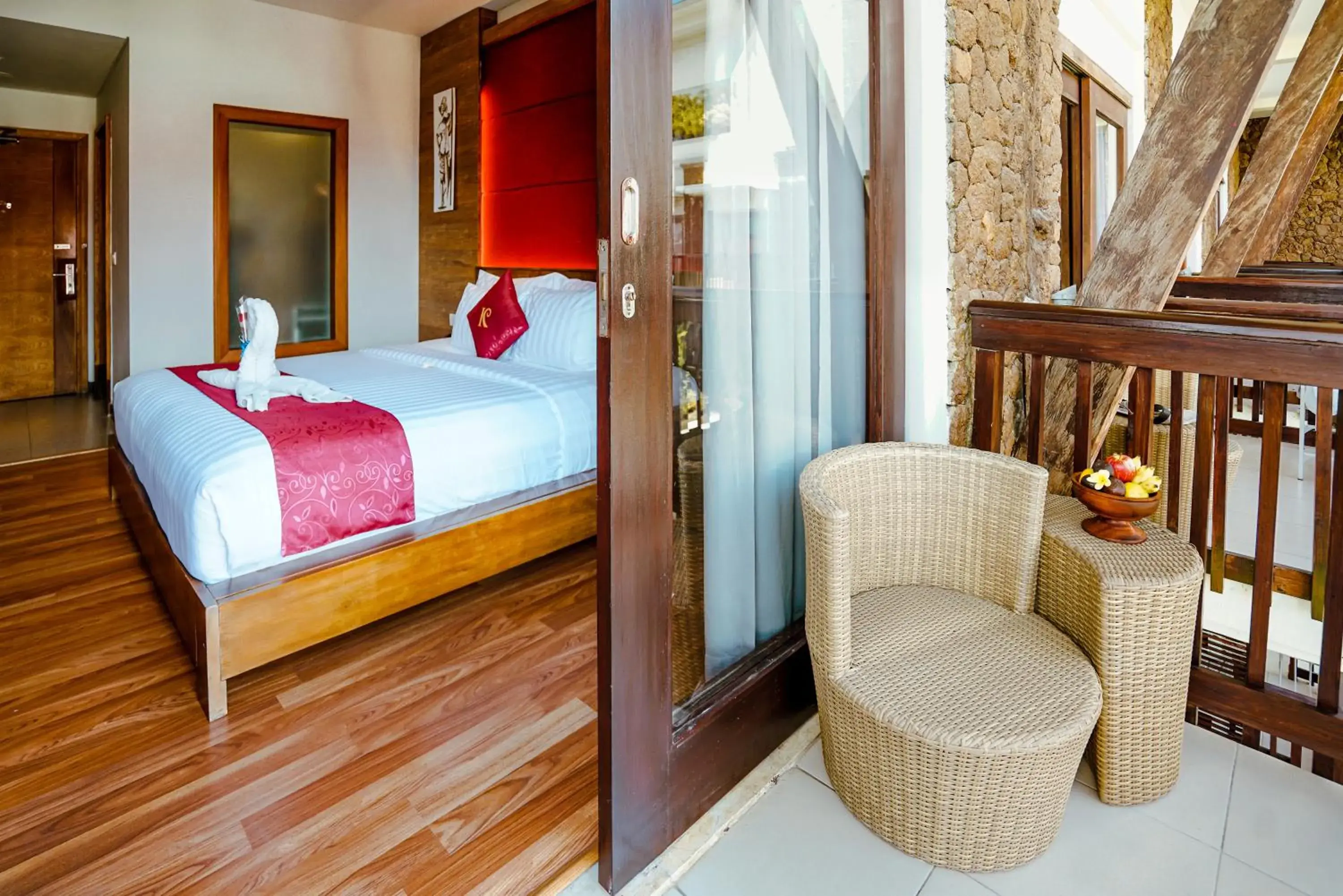 Bed in The Kirana Canggu Hotel Bed in The Kirana Canggu Hotel