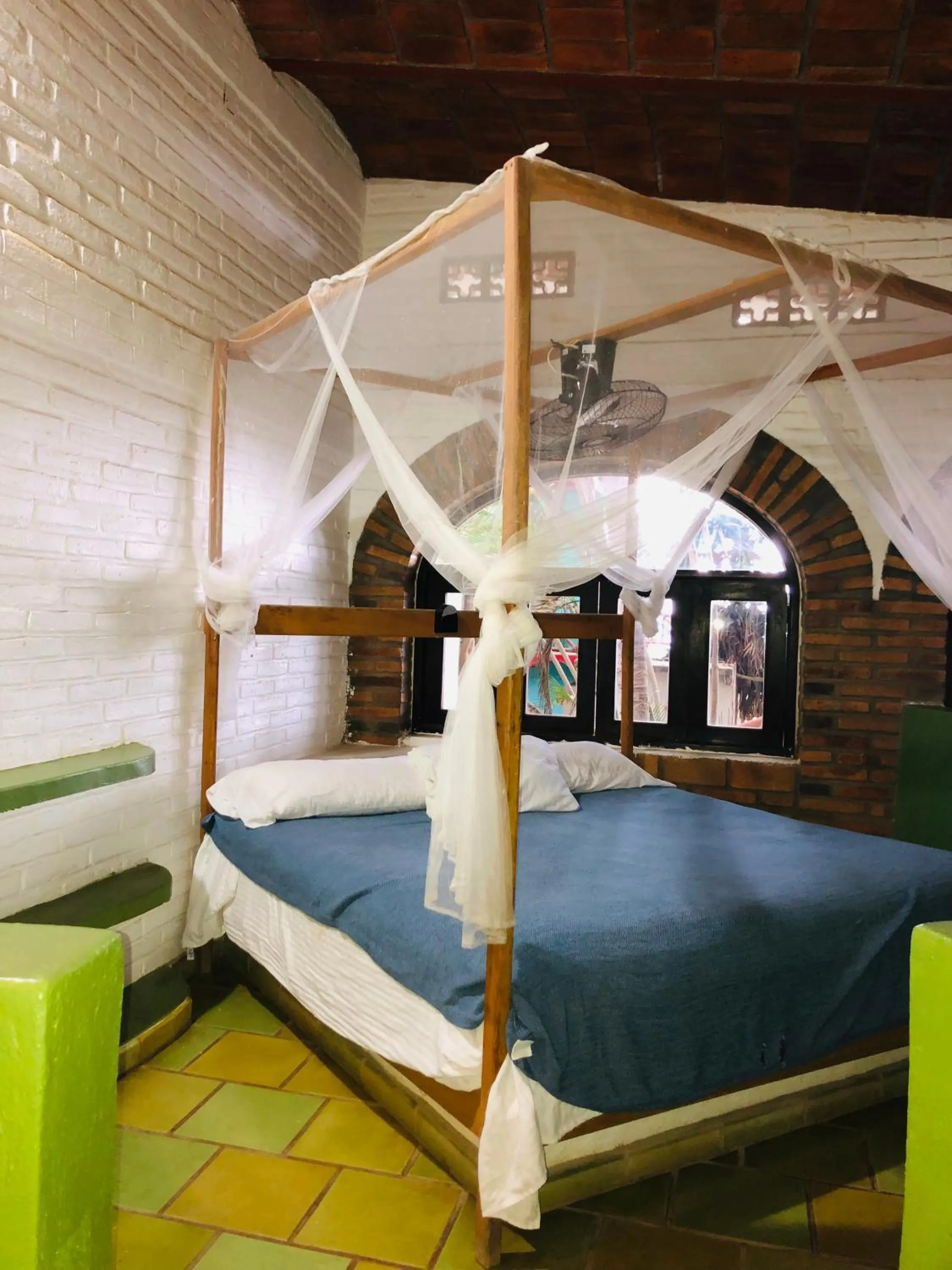 Bed in Sayulita Beach House Hotel