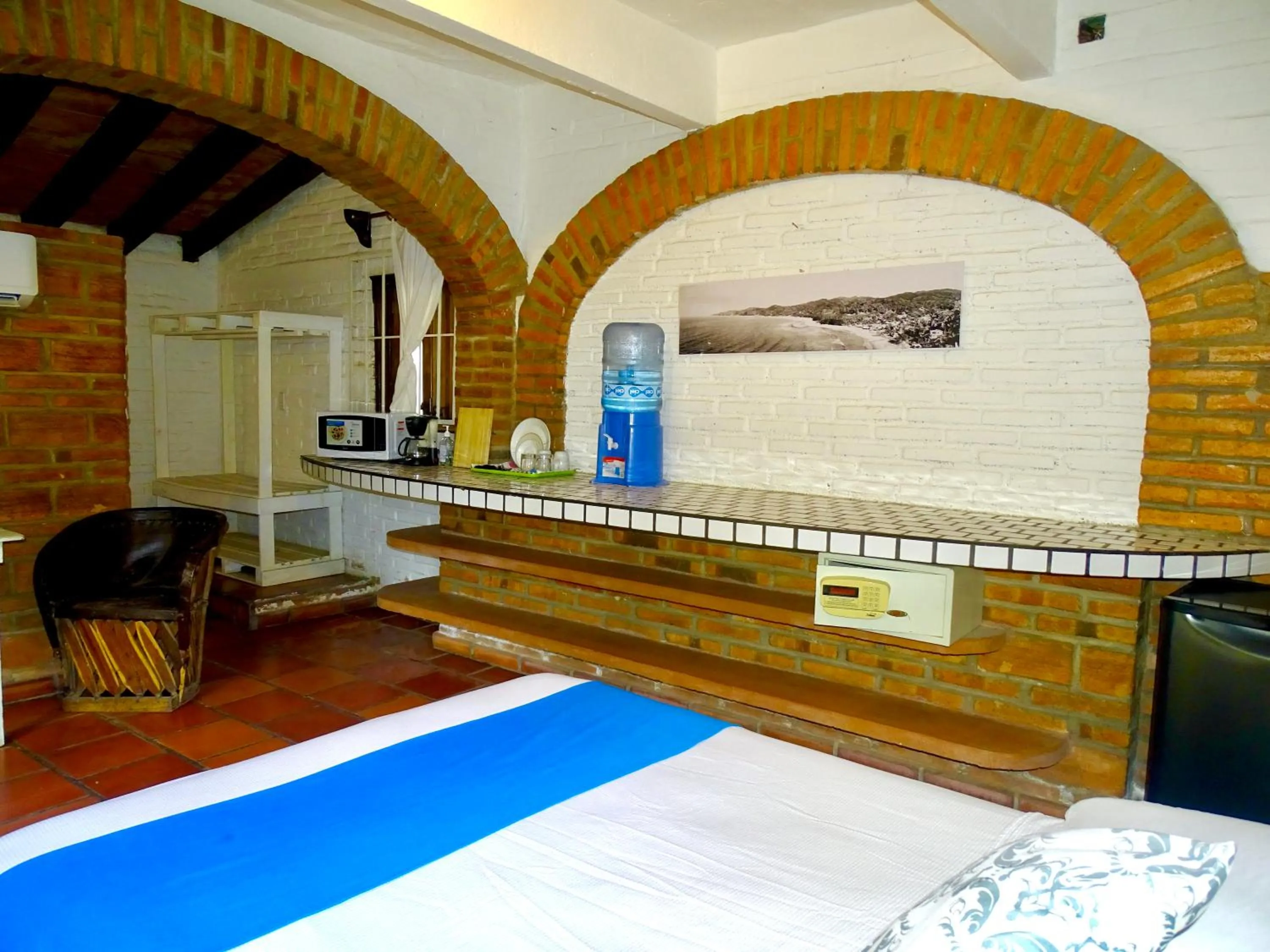 Bed in Sayulita Beach House Hotel