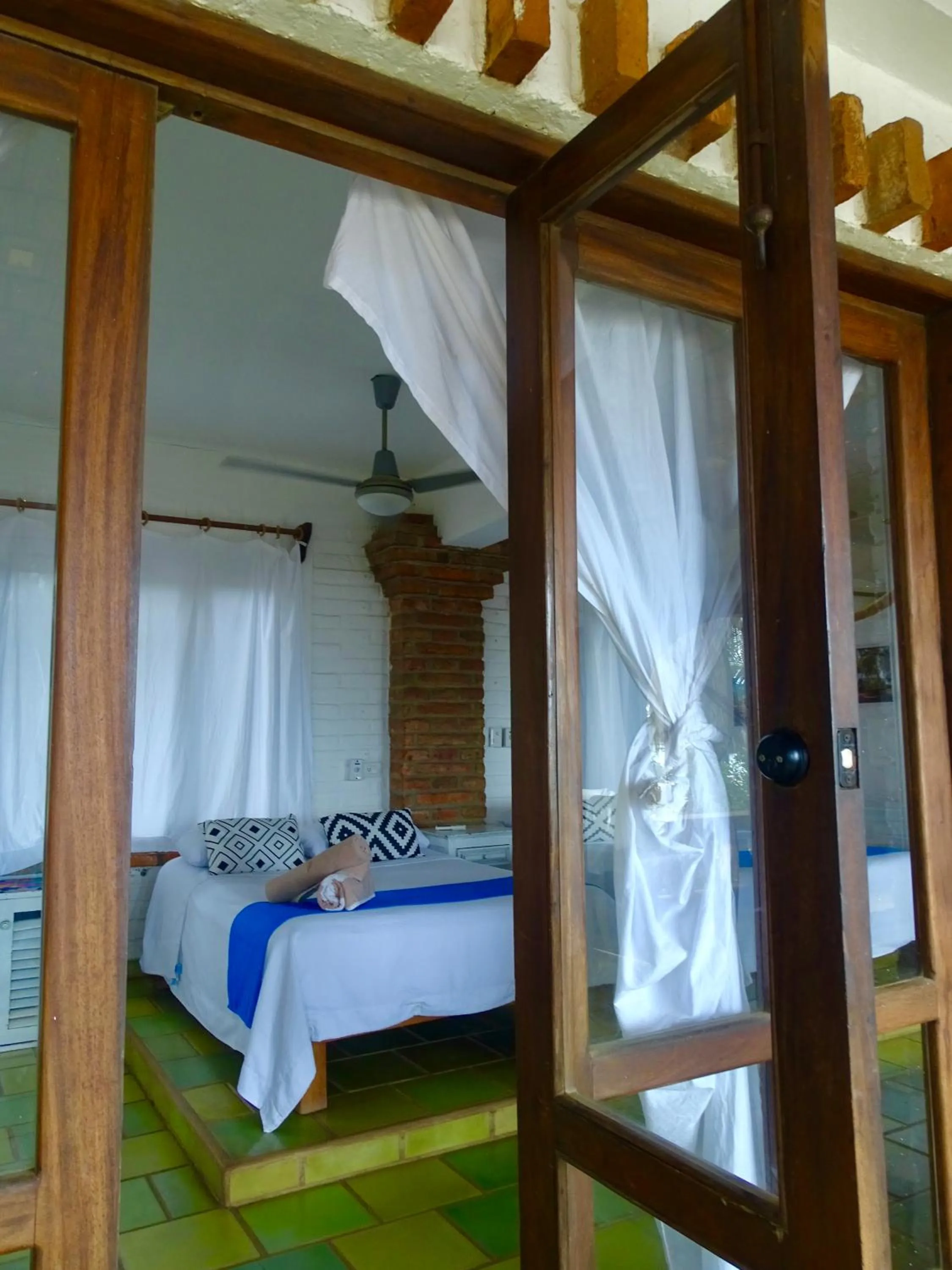 Bed in Sayulita Beach House Hotel