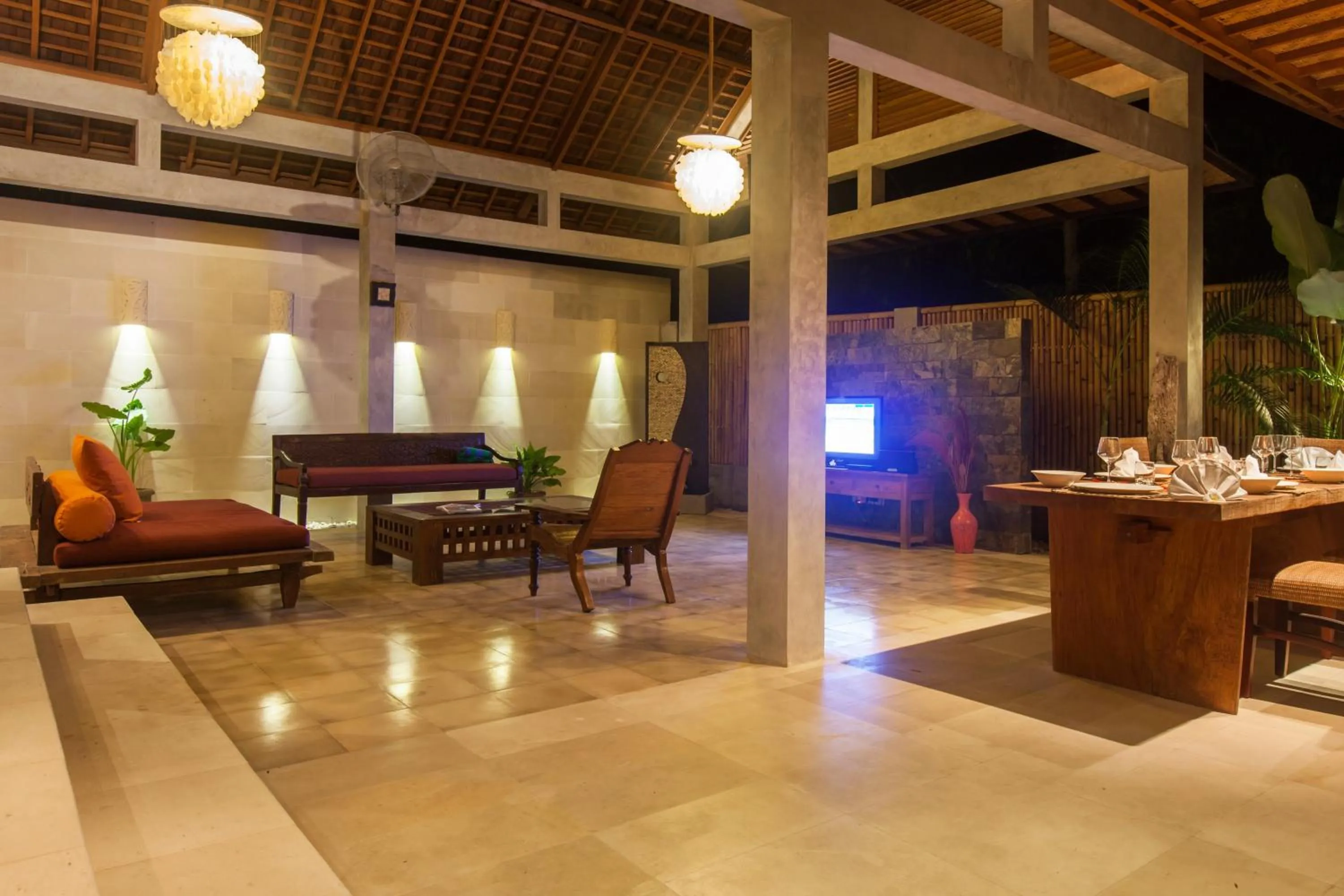 Seating area in Villa Liang by Nagisa Bali