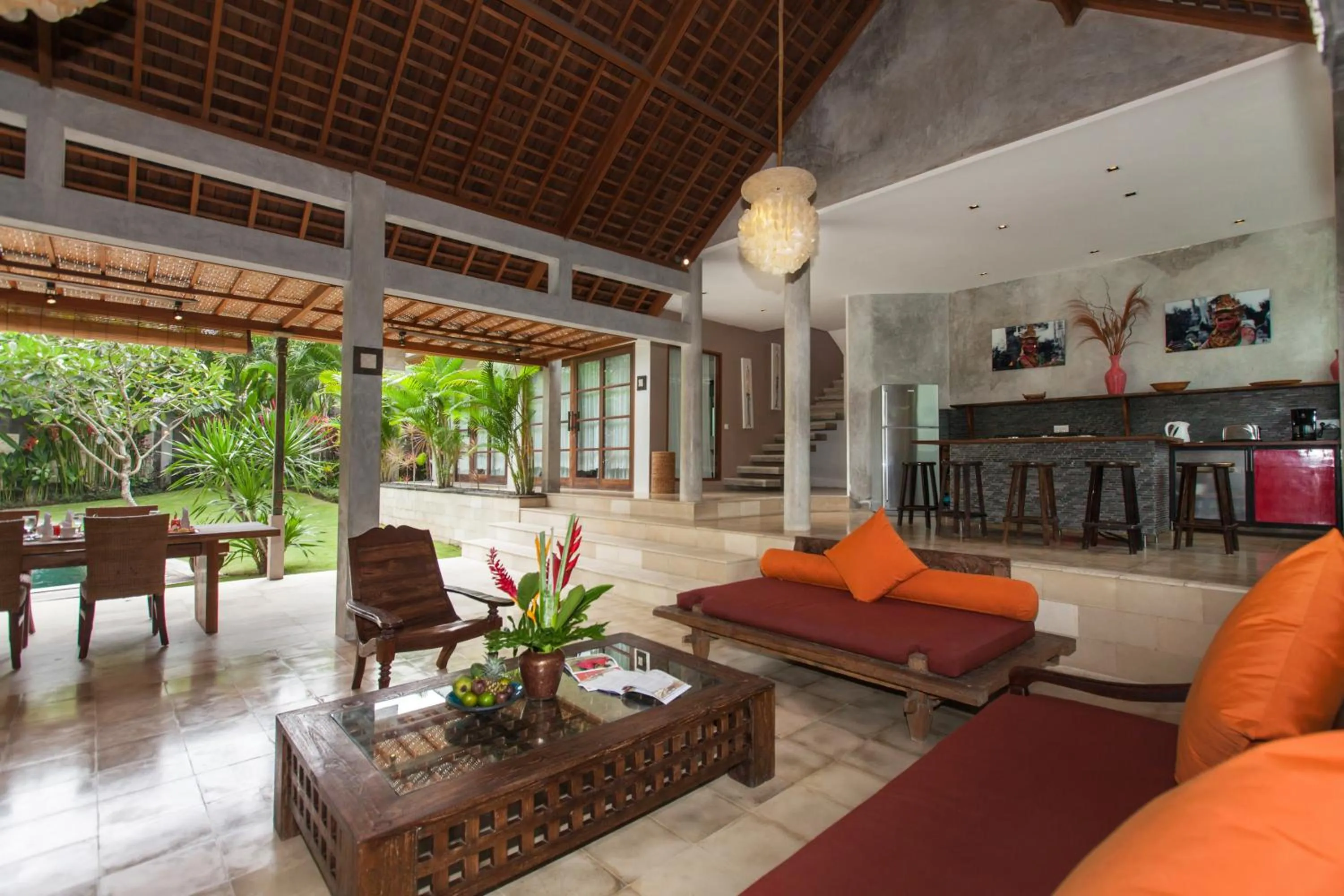 Seating area in Villa Liang by Nagisa Bali