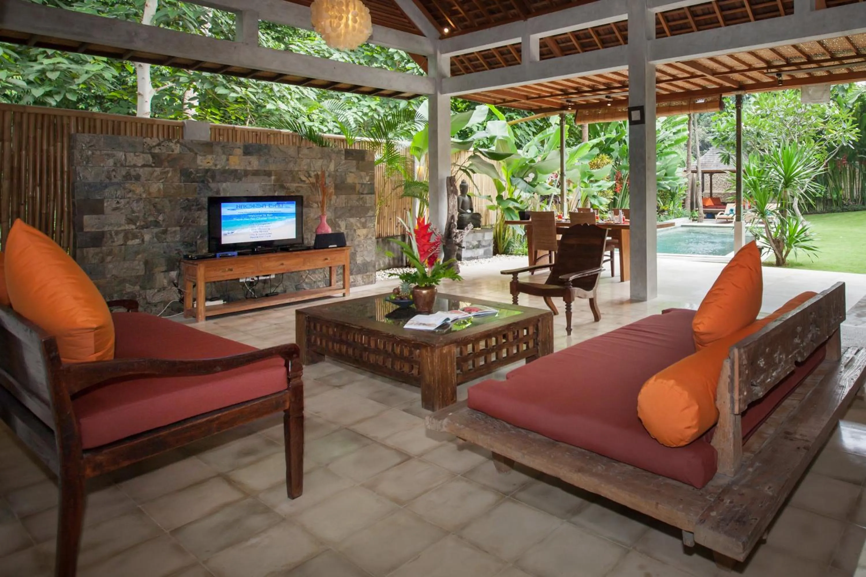 Living room in Villa Liang by Nagisa Bali