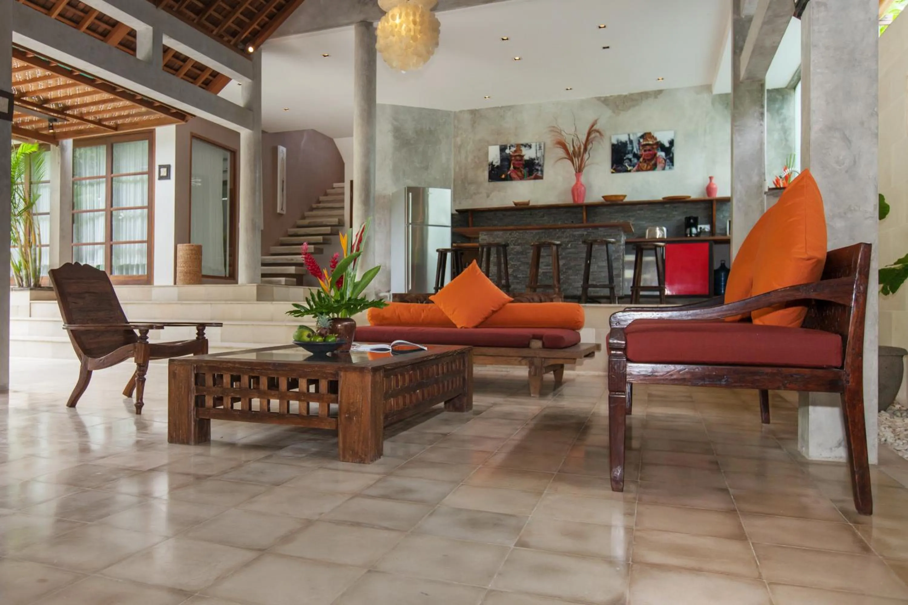 Seating area in Villa Liang by Nagisa Bali