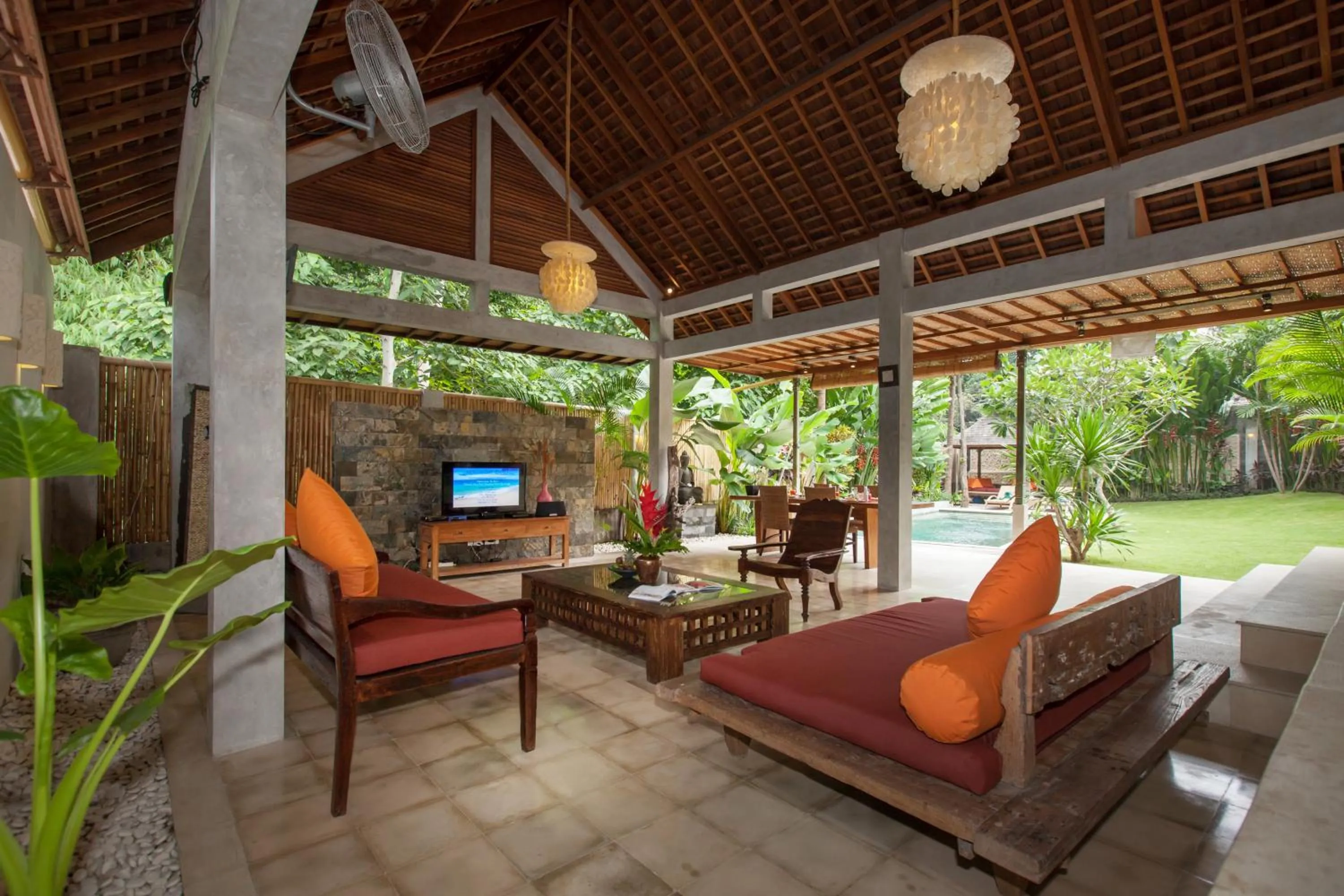 Living room in Villa Liang by Nagisa Bali
