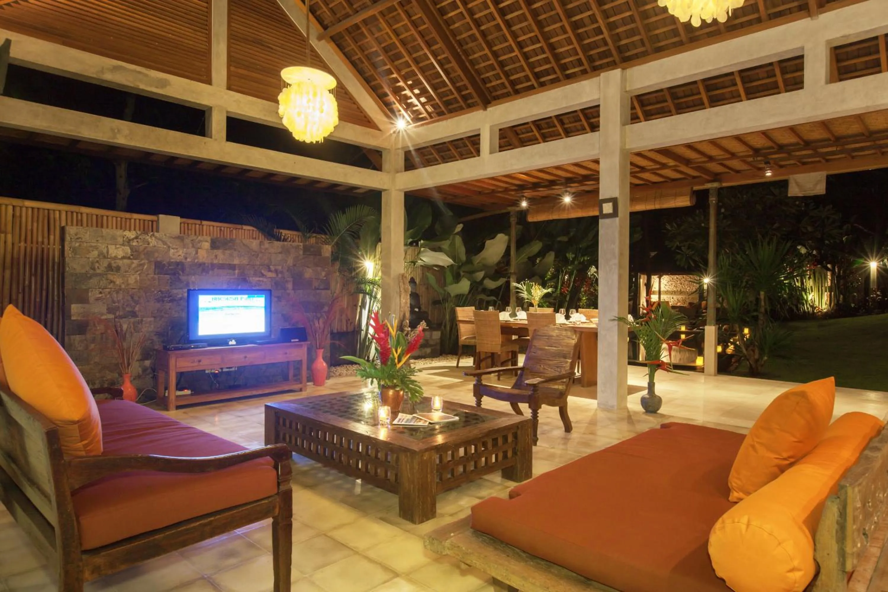 Seating area in Villa Liang by Nagisa Bali