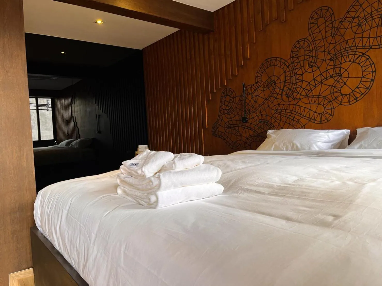 Photo of the whole room, Bed in The Nhorm Hotel Ratchada