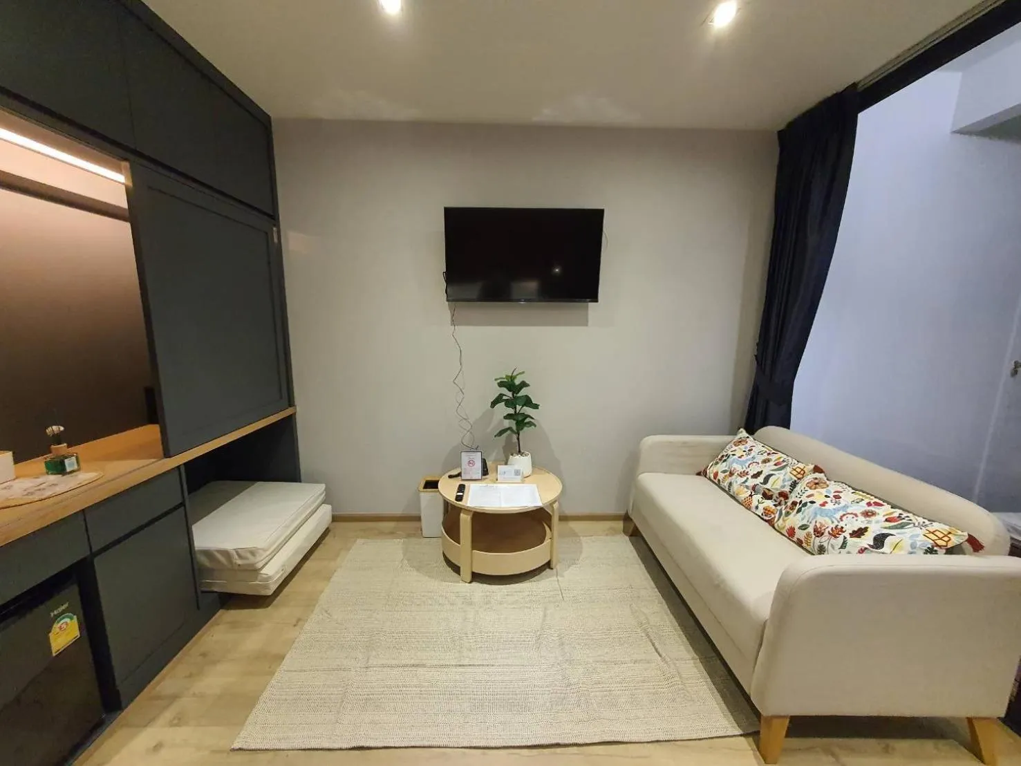 Photo of the whole room, Bed in The Nhorm Hotel Ratchada