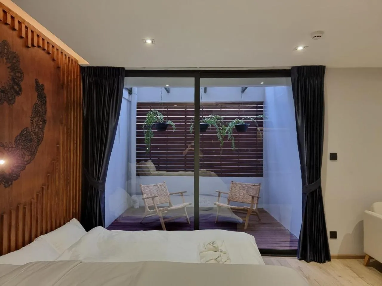 Photo of the whole room, Bed in The Nhorm Hotel Ratchada