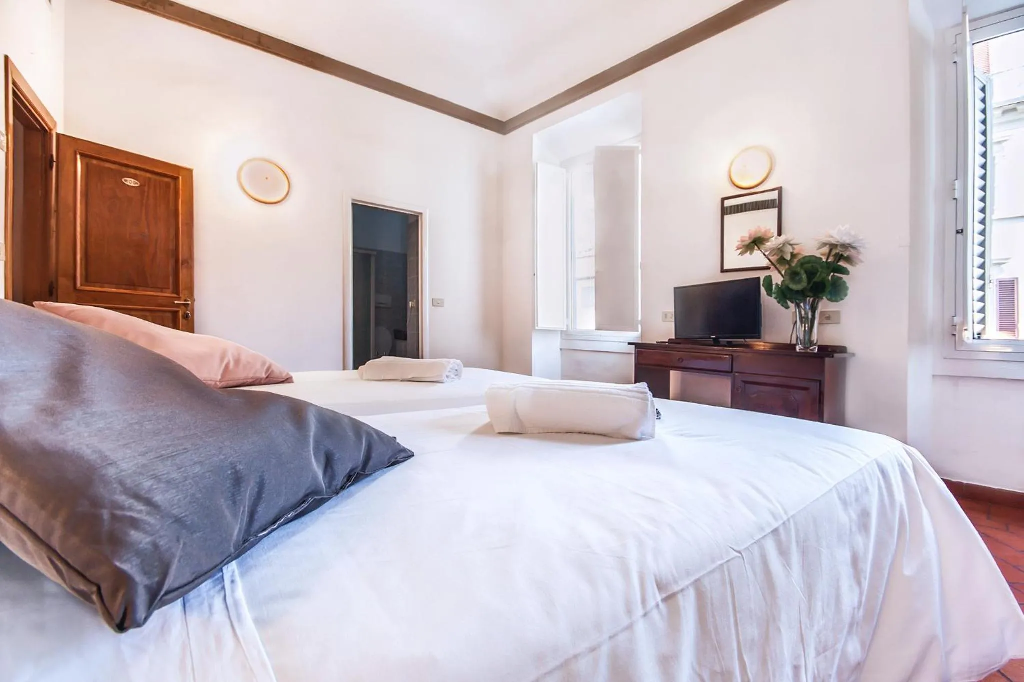 Bed in Hotel Costantini