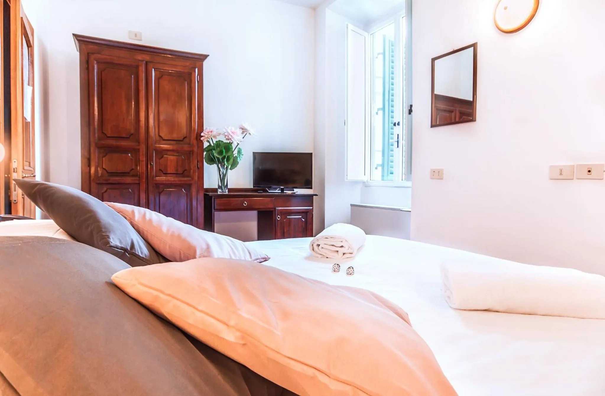 Bed in Hotel Costantini