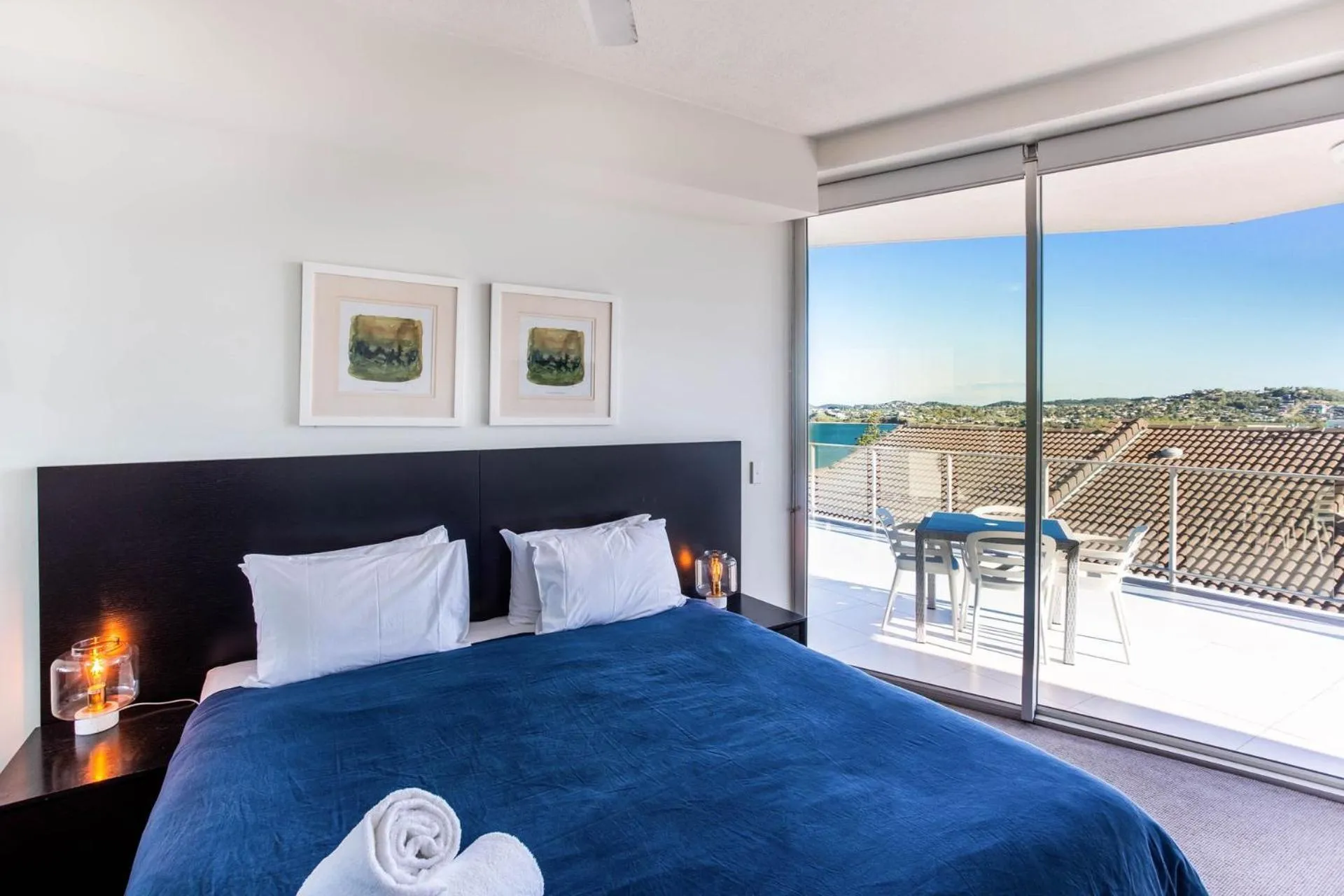 Bed in Ocean View Apartment Yeppoon