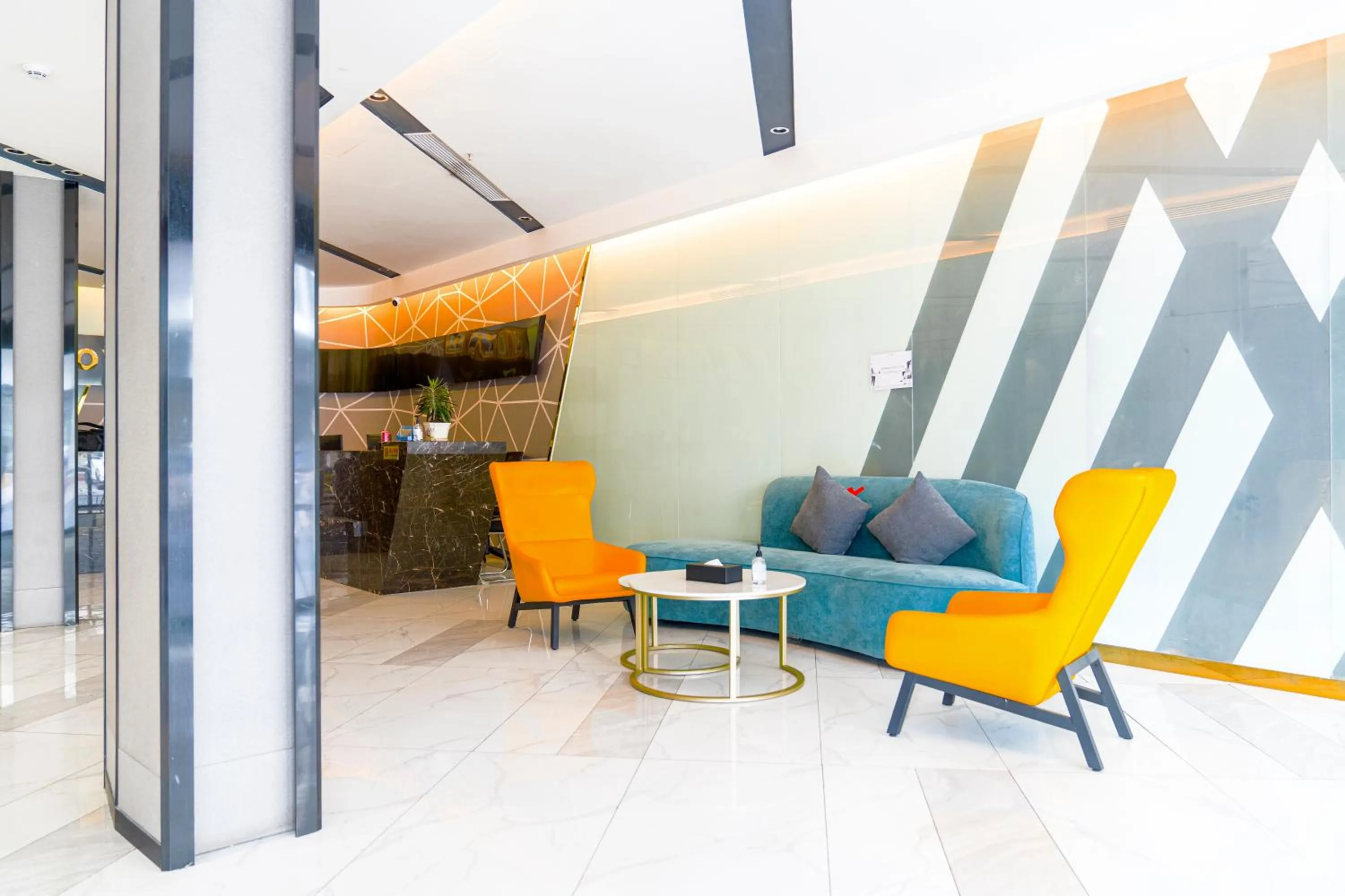 Seating area in Joy Hotel