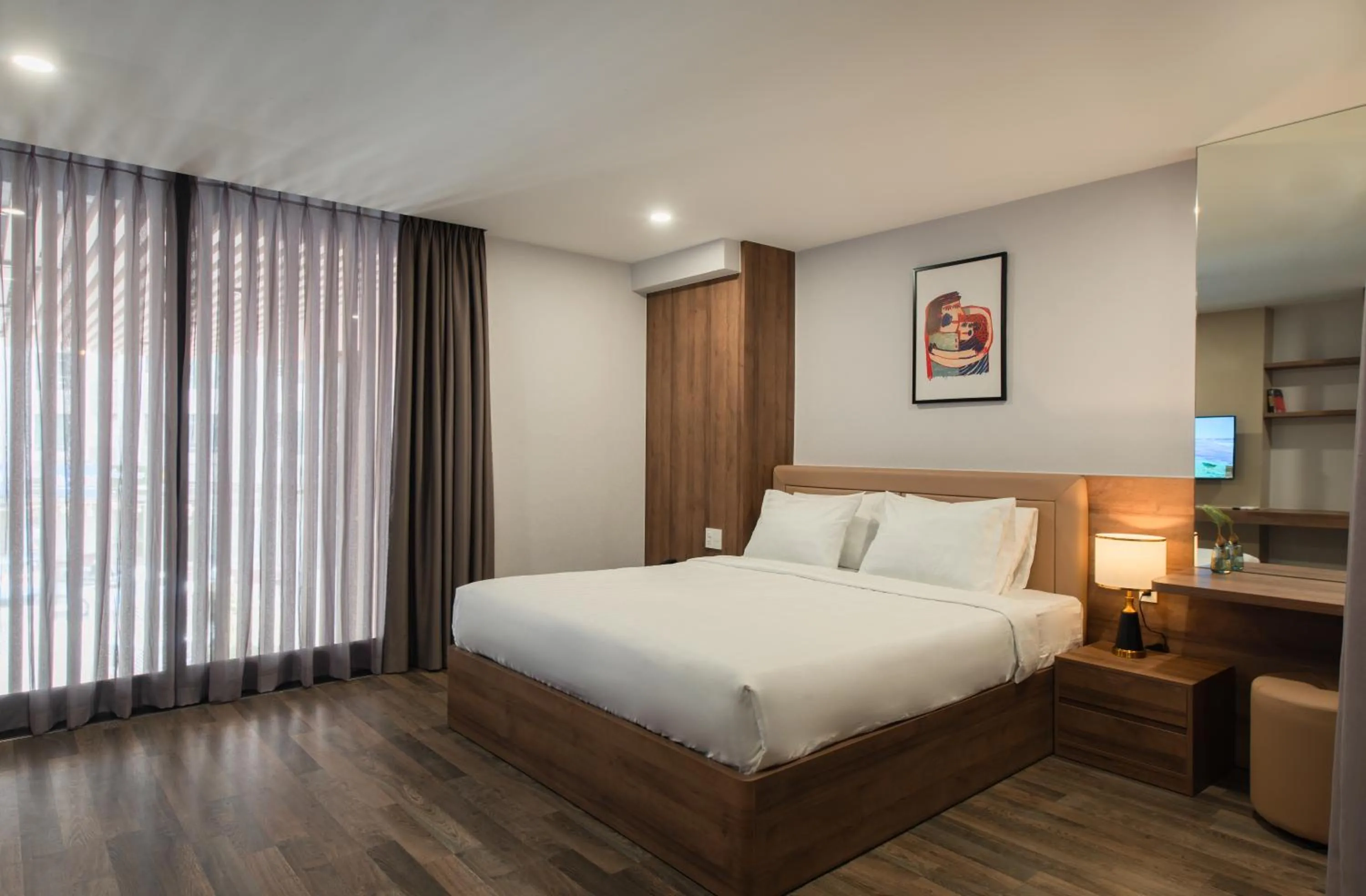 Bed in The Anchor Apartment - Nha Trang