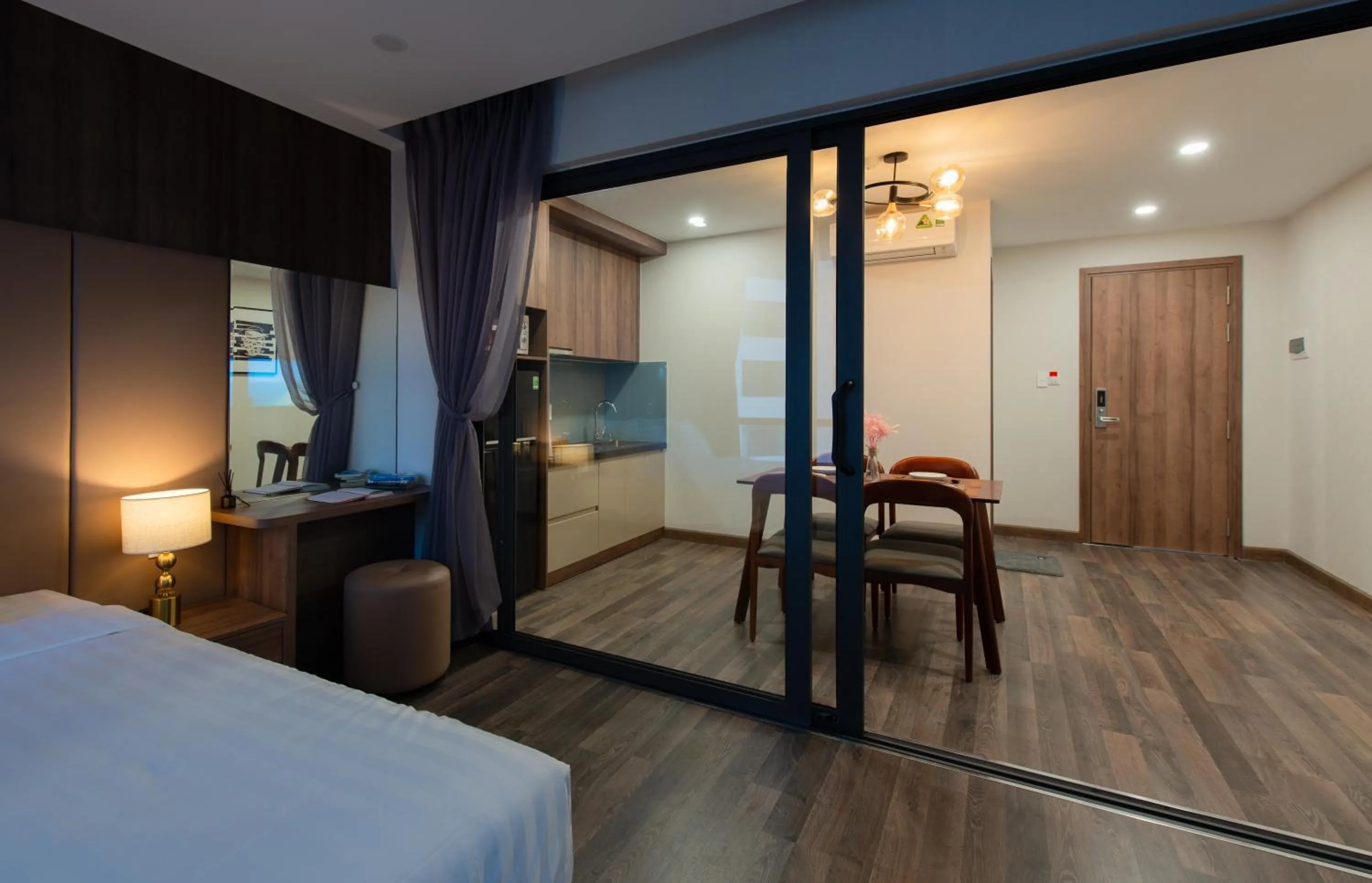 Seating area, Bed in The Anchor Apartment - Nha Trang